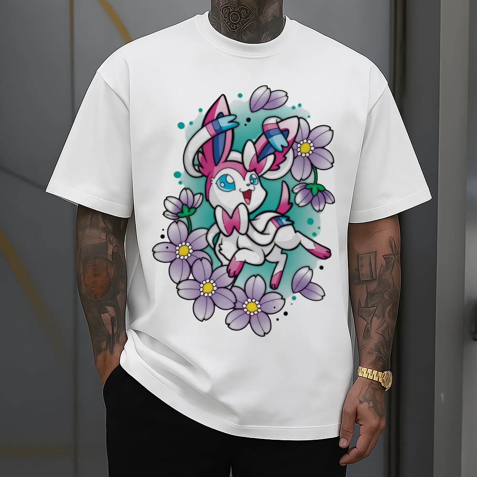 pokemon sylveon art graphic shirt