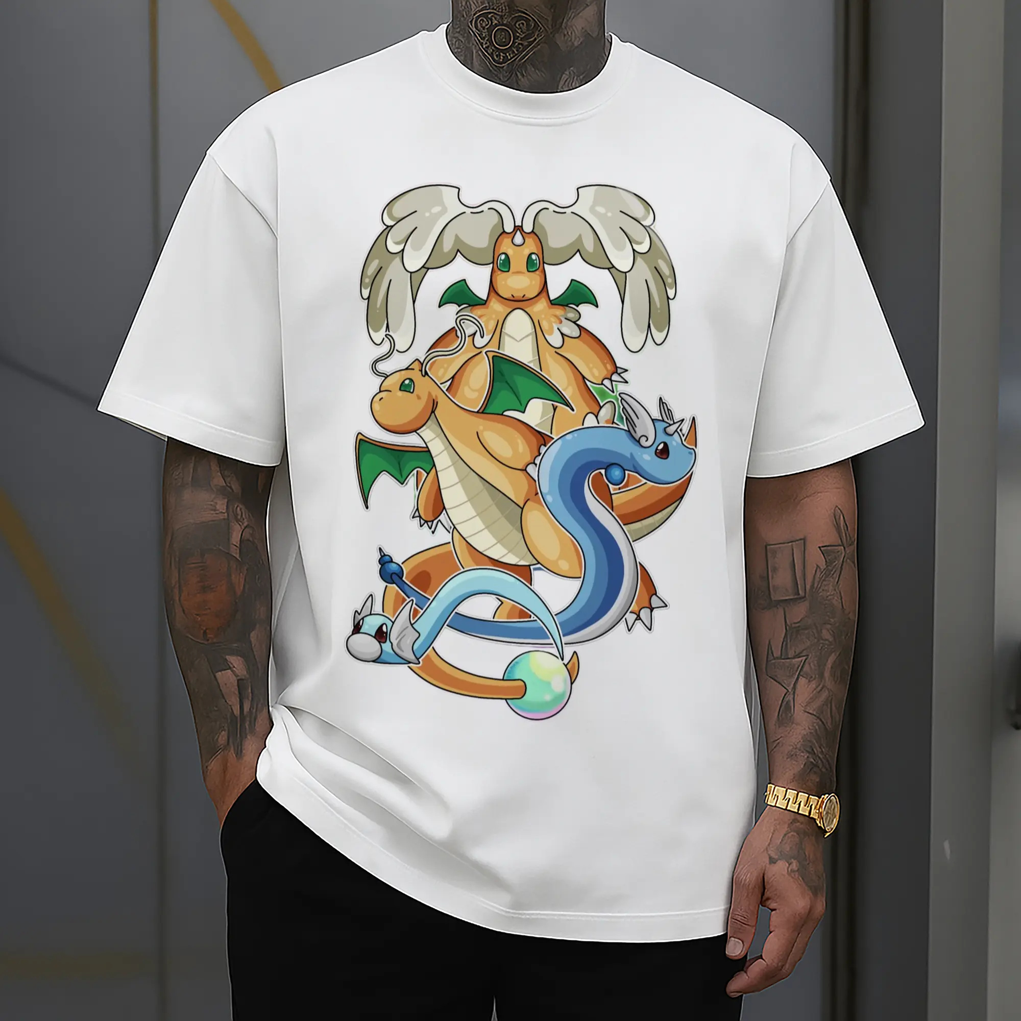 pokemon dragonite mage collage shirt​