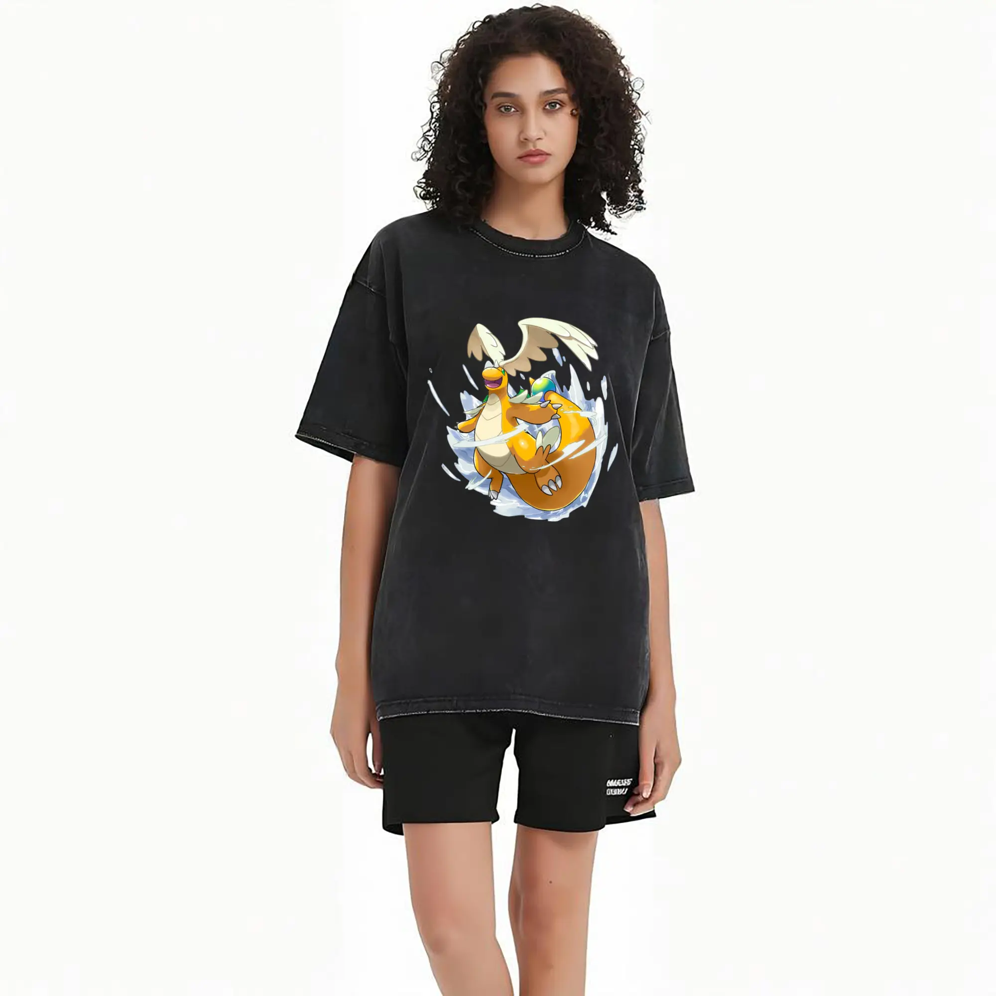 men's pokemon dragonite mage shirt​