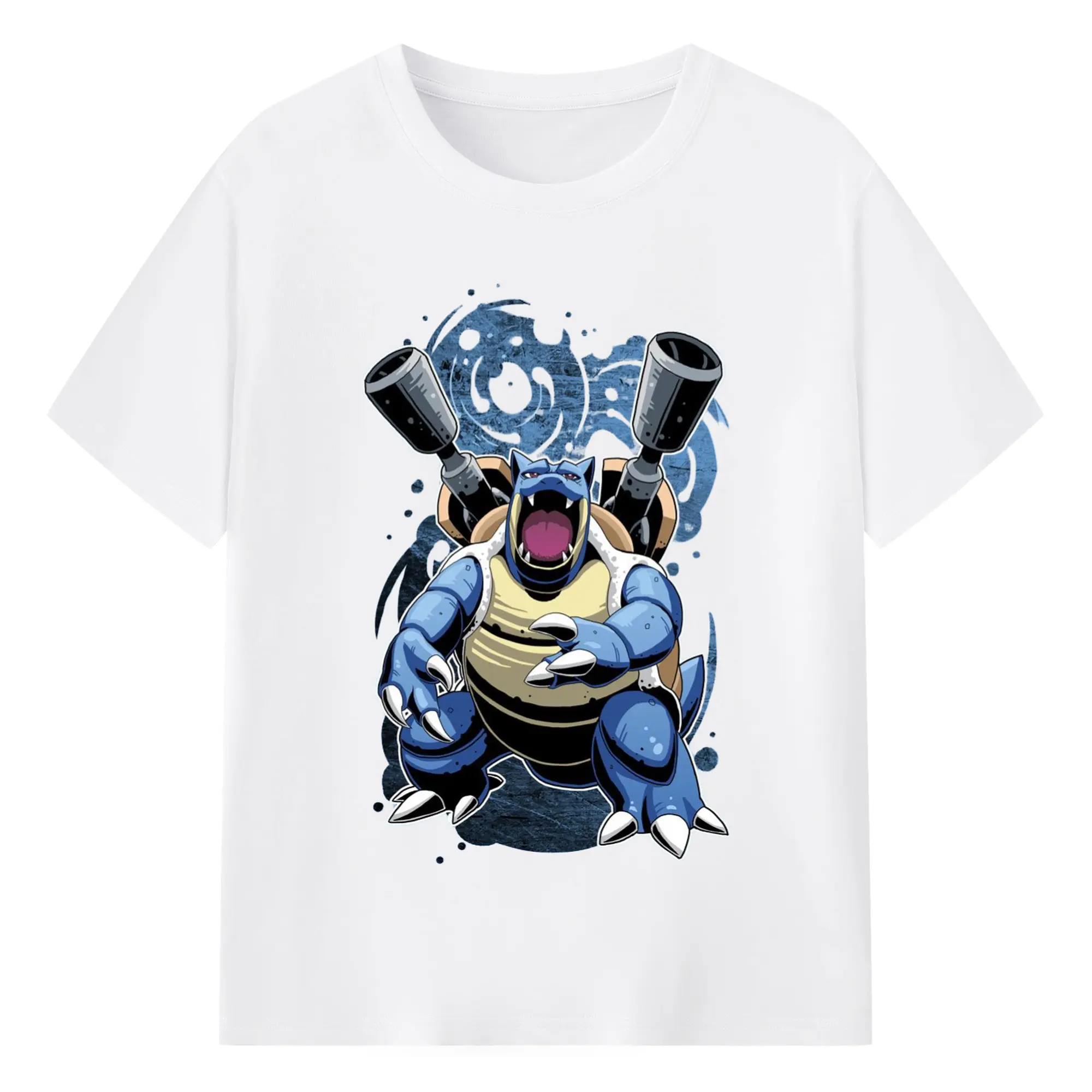 Pokemon blastoise graphic tee - 180g Cotton T-Shirt With Front Heat Transfer Print – Soft, Lightweight, Fitted Design – Comfortable Casual Wear For Sports & Everyday Use