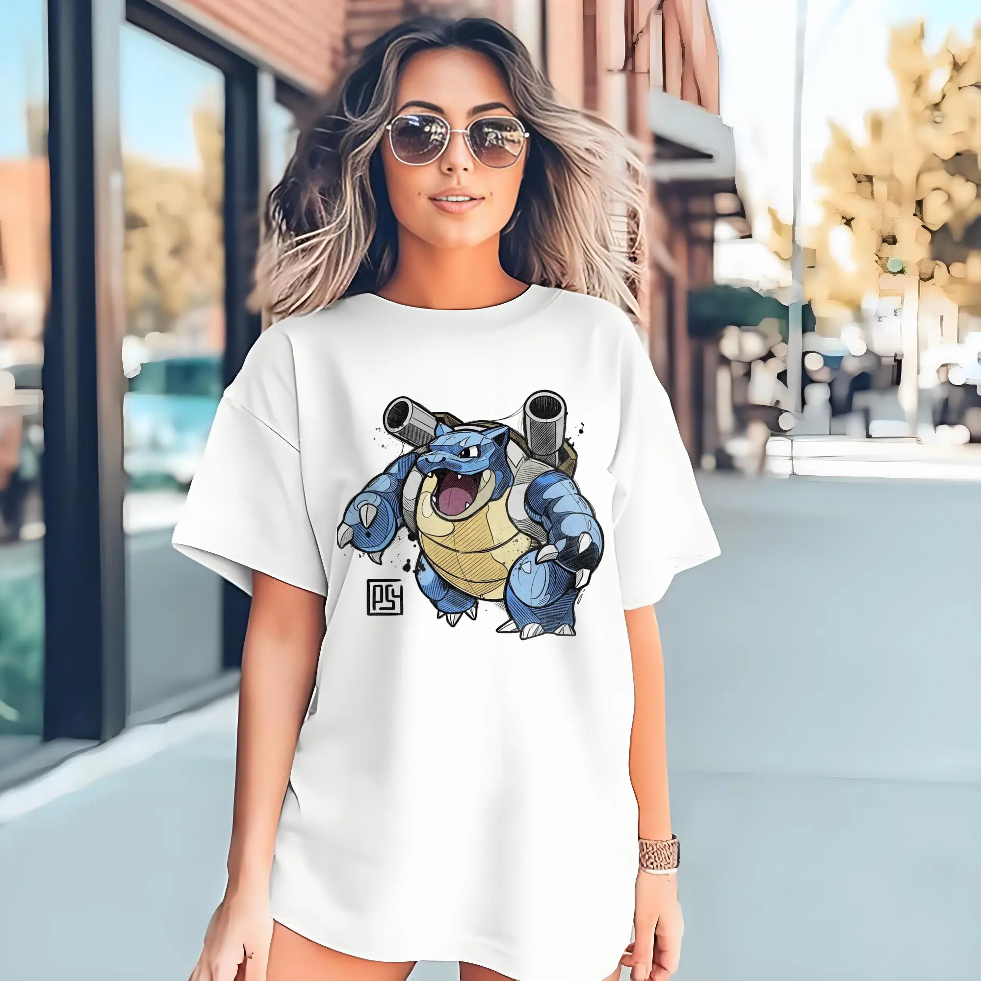 Man pokemon Blastoise T-Shirt