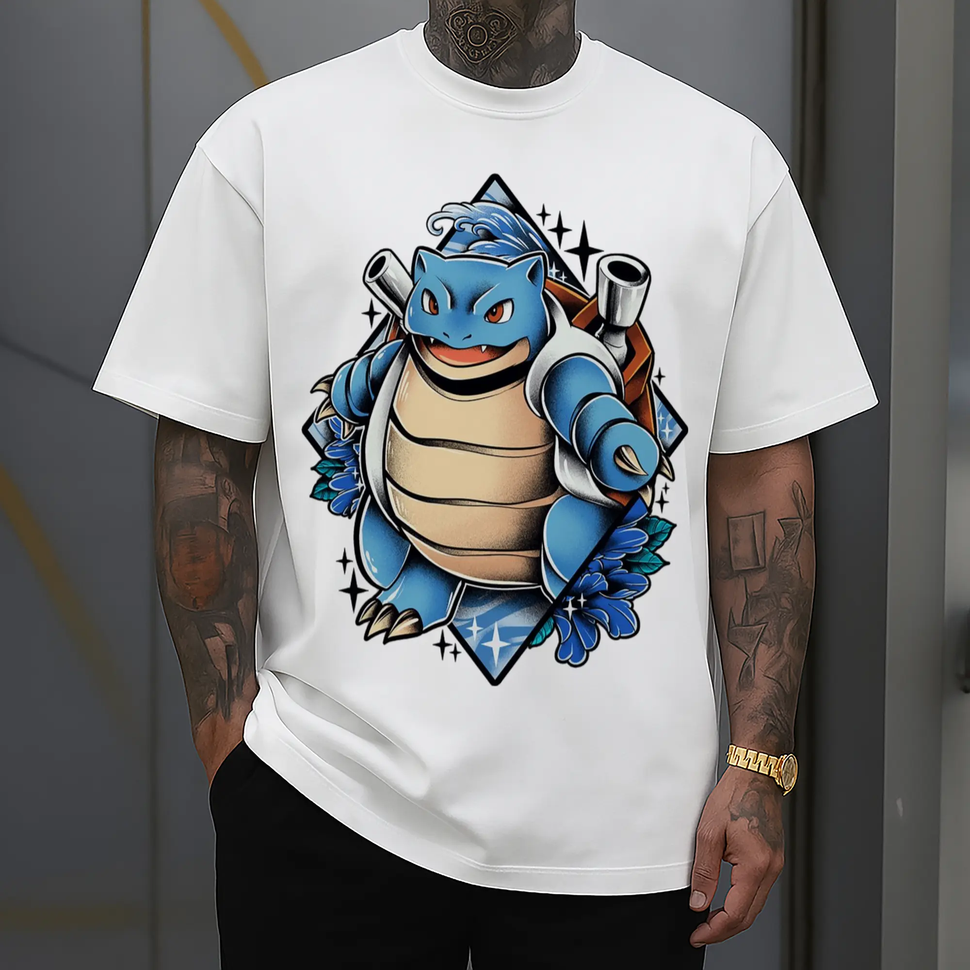 pokemon blastoise graphic shirt​