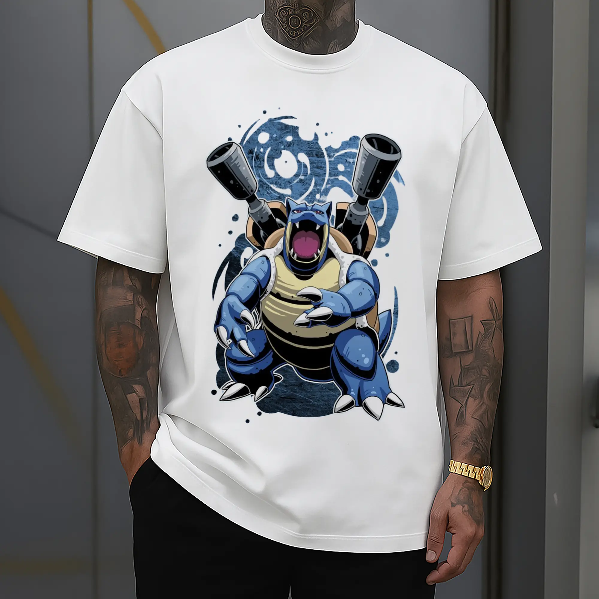 pokemon blastoise graphic tee