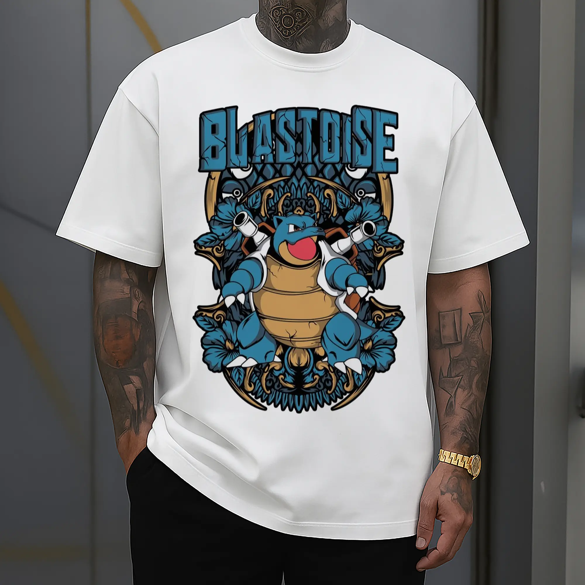 retro pokemen blastoise tee