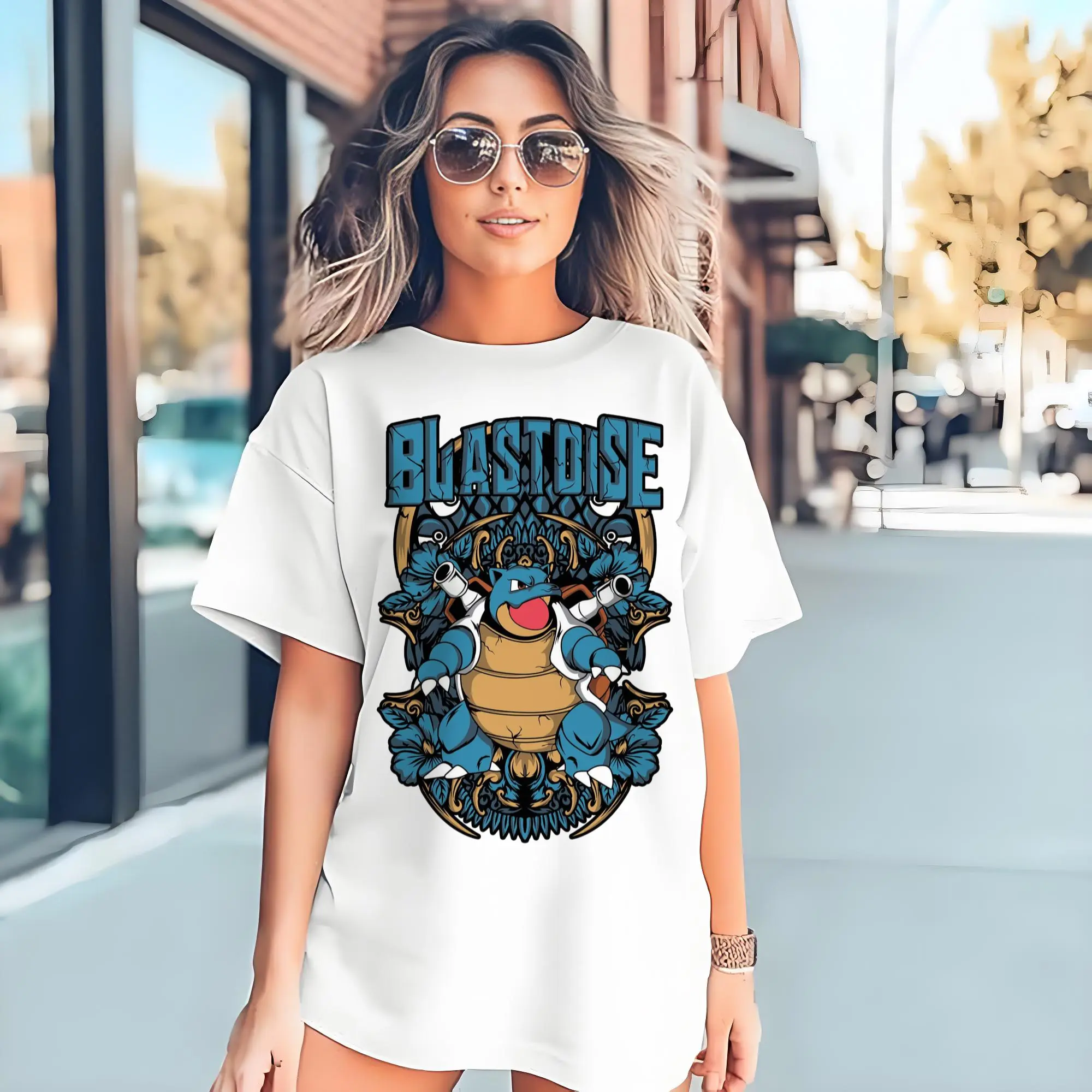 retro pokemen blastoise tee