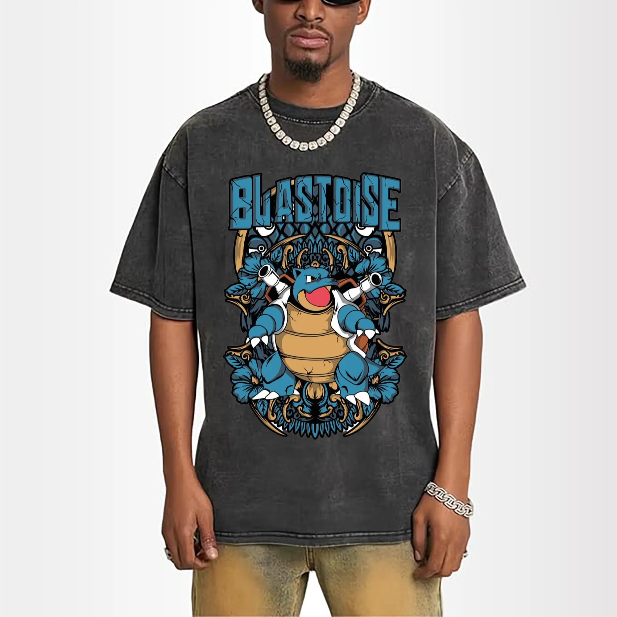 retro pokemen blastoise tee