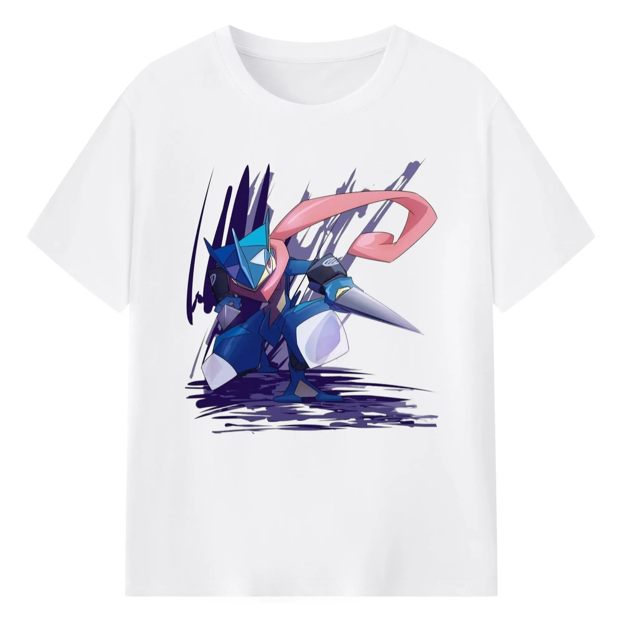 Pokemon greninja tee - 180g Cotton T-Shirt With Front Heat Transfer Print – Soft, Lightweight, Fitted Design – Comfortable Casual Wear For Sports & Everyday Use