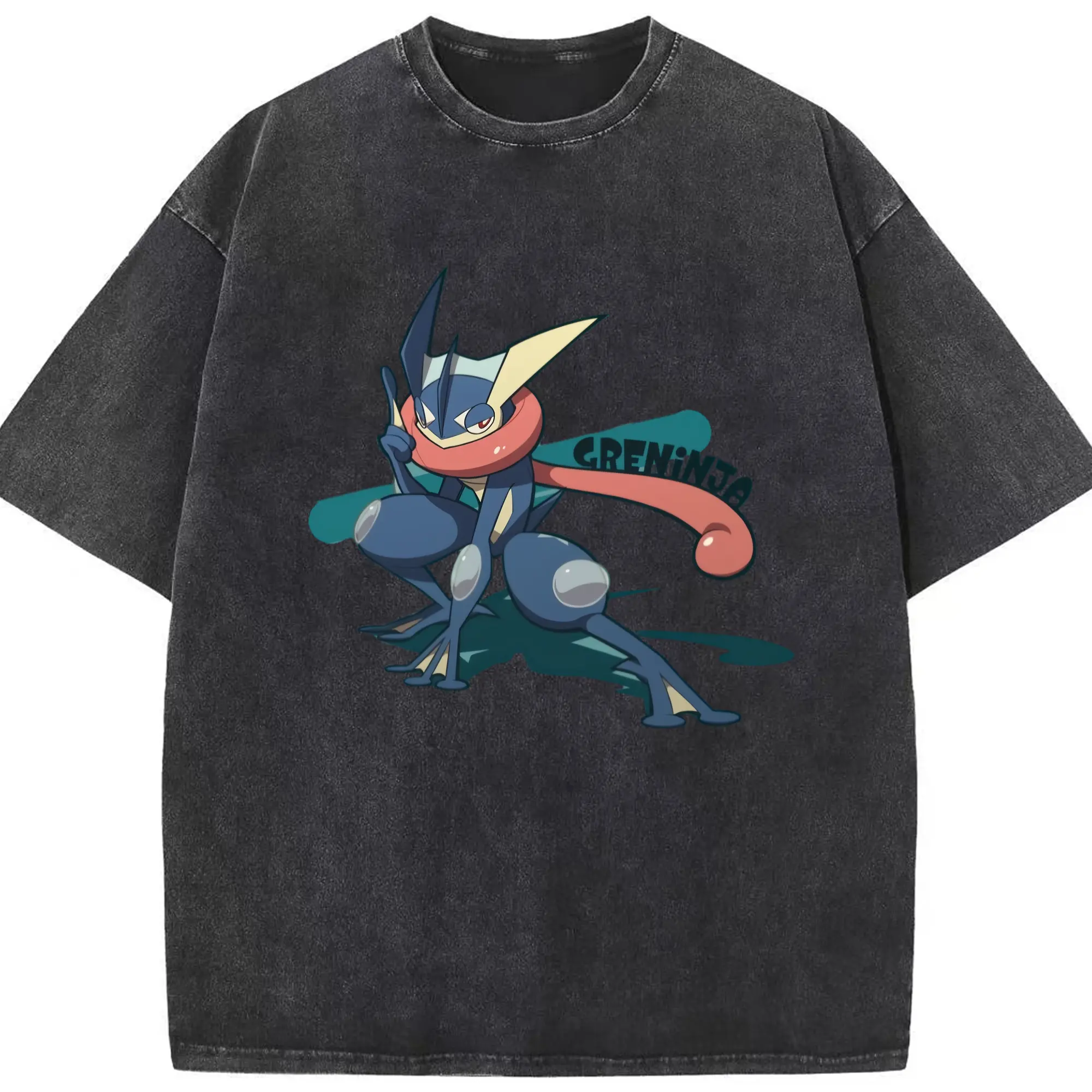 未命名图片_2025.09.08(2) - Washed Vintage Look 230g Cotton Oversized T-Shirt With Front Heat Transfer Print – Soft, Lightweight, Stylish Fit – Comfortable Casual Wear For Sports & Everyday Use