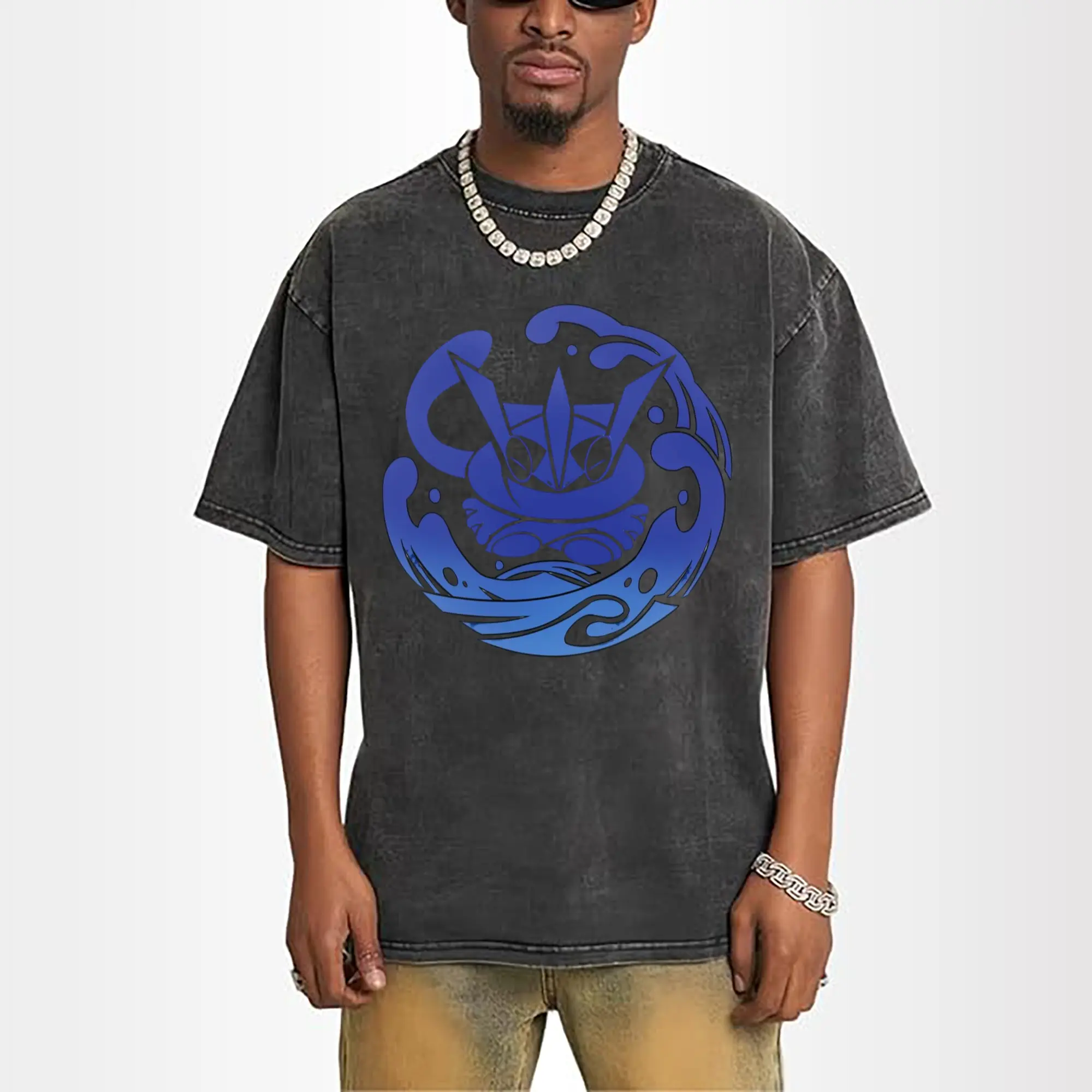 greninja graphic icon t-shirt