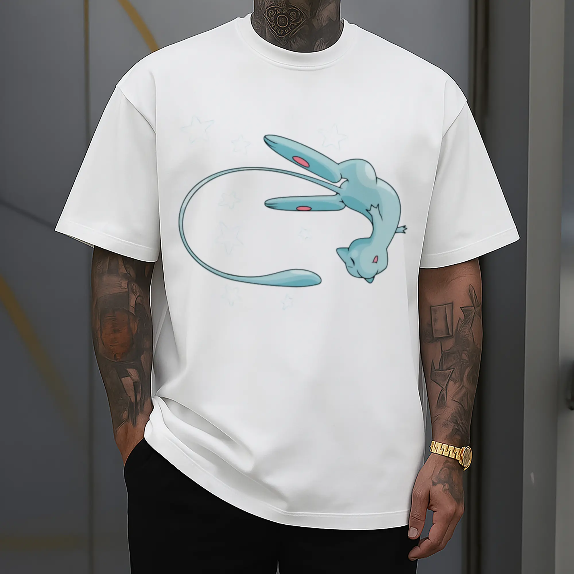 pokemon blue mew shirt