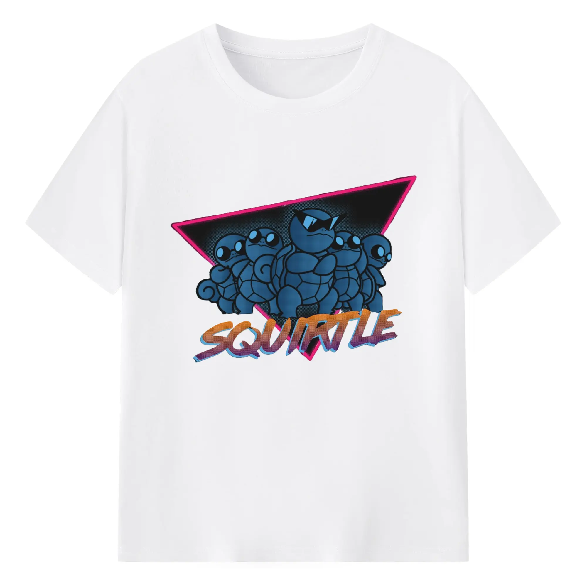 Squirtle squad icon shirt - 180g Cotton T-Shirt With Front Heat Transfer Print – Soft, Lightweight, Fitted Design – Comfortable Casual Wear For Sports & Everyday Use