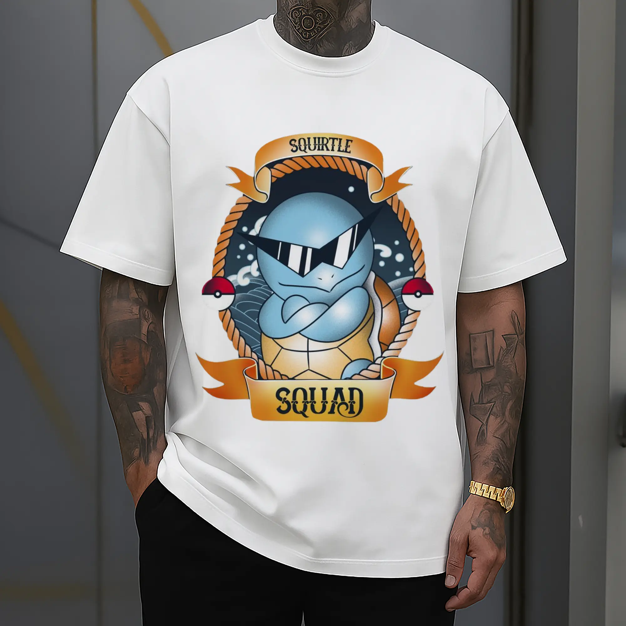pokemon squirtle icon t shirt​