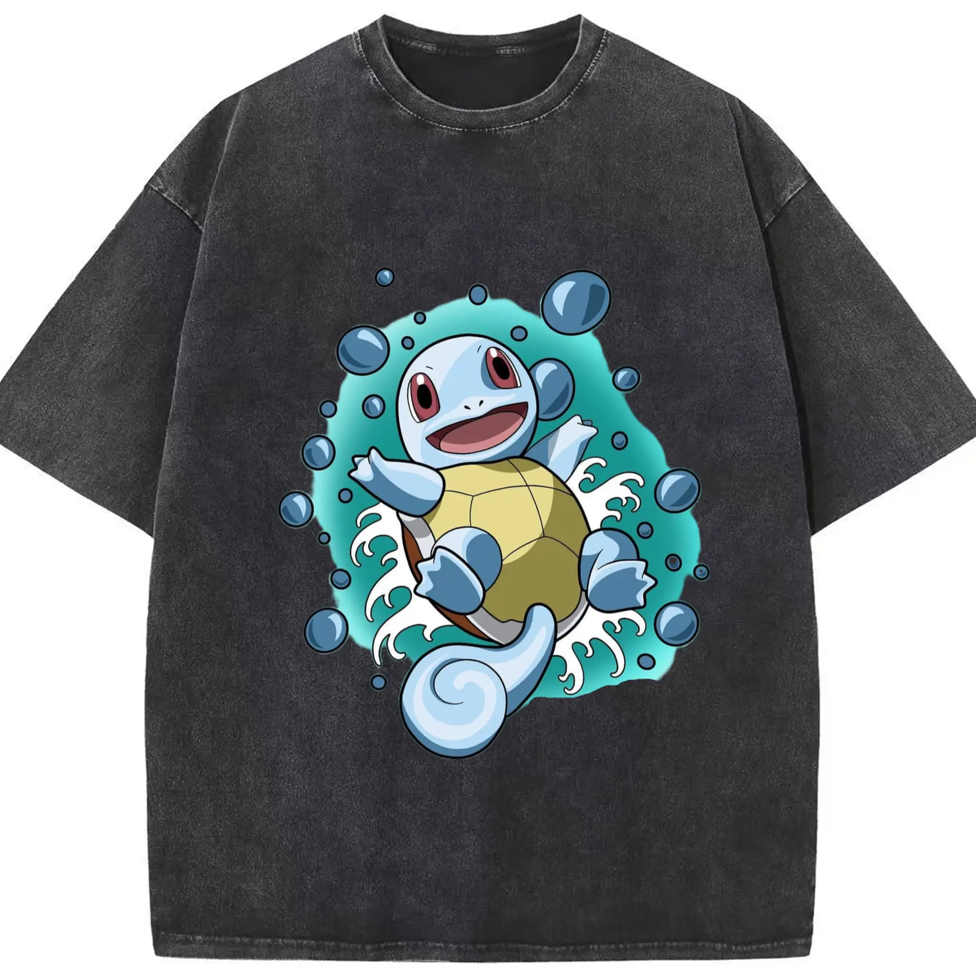 F0404a5c6ff04559b738e770f4873058_美图抠图20250909 - Washed Vintage Look 230g Cotton Oversized T-Shirt With Front Heat Transfer Print – Soft, Lightweight, Stylish Fit – Comfortable Casual Wear For Sports & Everyday Use