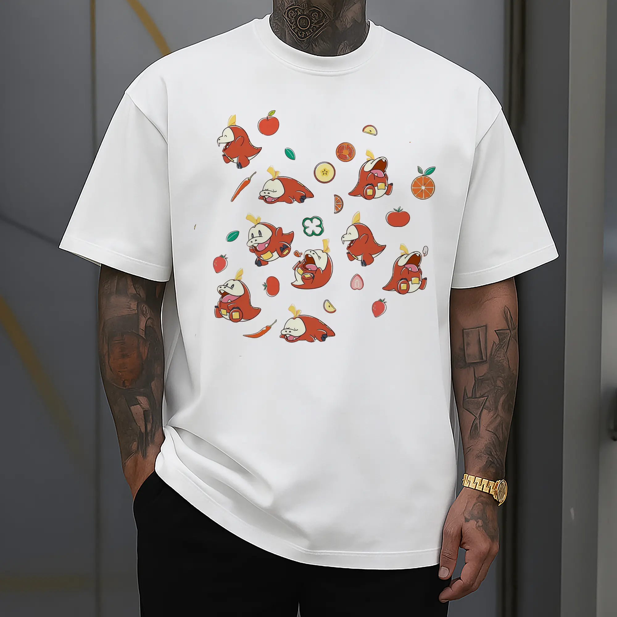 pokemon Fuecoco collage T-Shirt