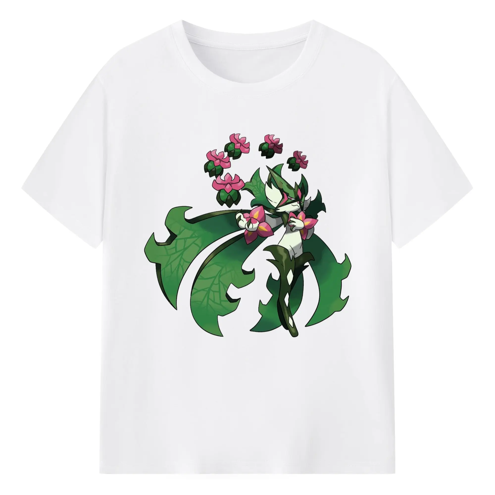 Pokemon Meowscarada t-shirt - 180g Cotton T-Shirt With Front Heat Transfer Print – Soft, Lightweight, Fitted Design – Comfortable Casual Wear For Sports & Everyday Use