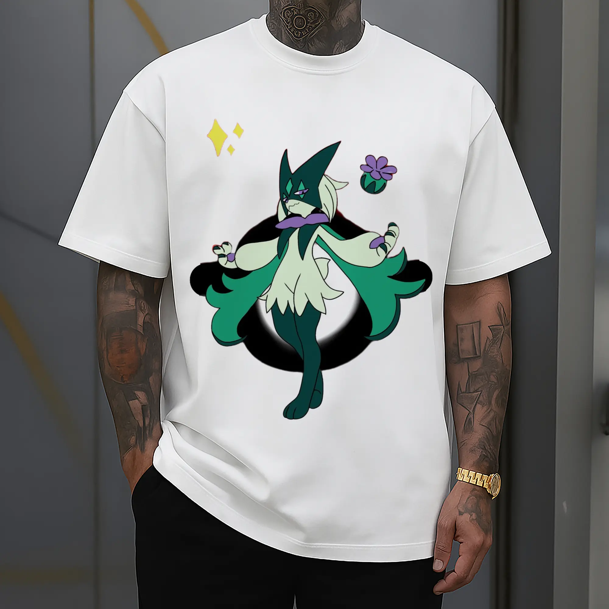 Meowscarada graphic t-shirt