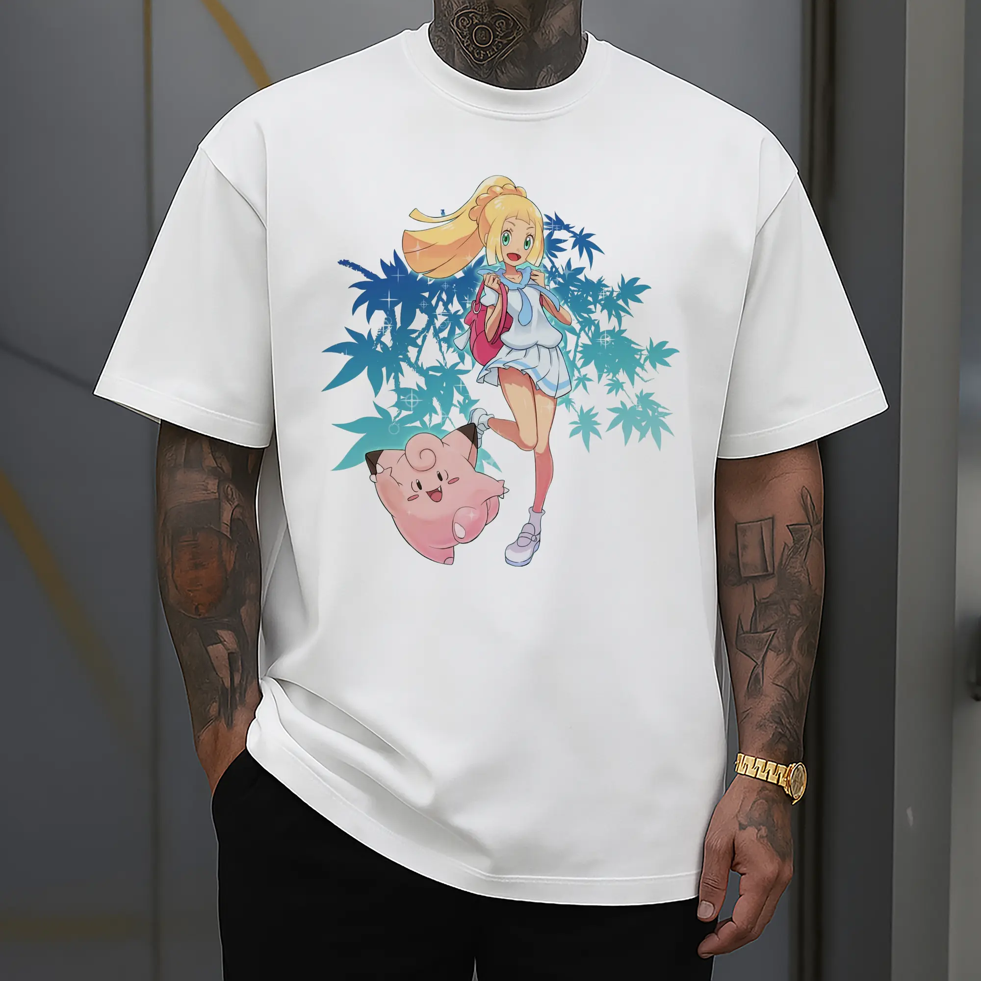 girl Lillie Pokemon T-Shirt