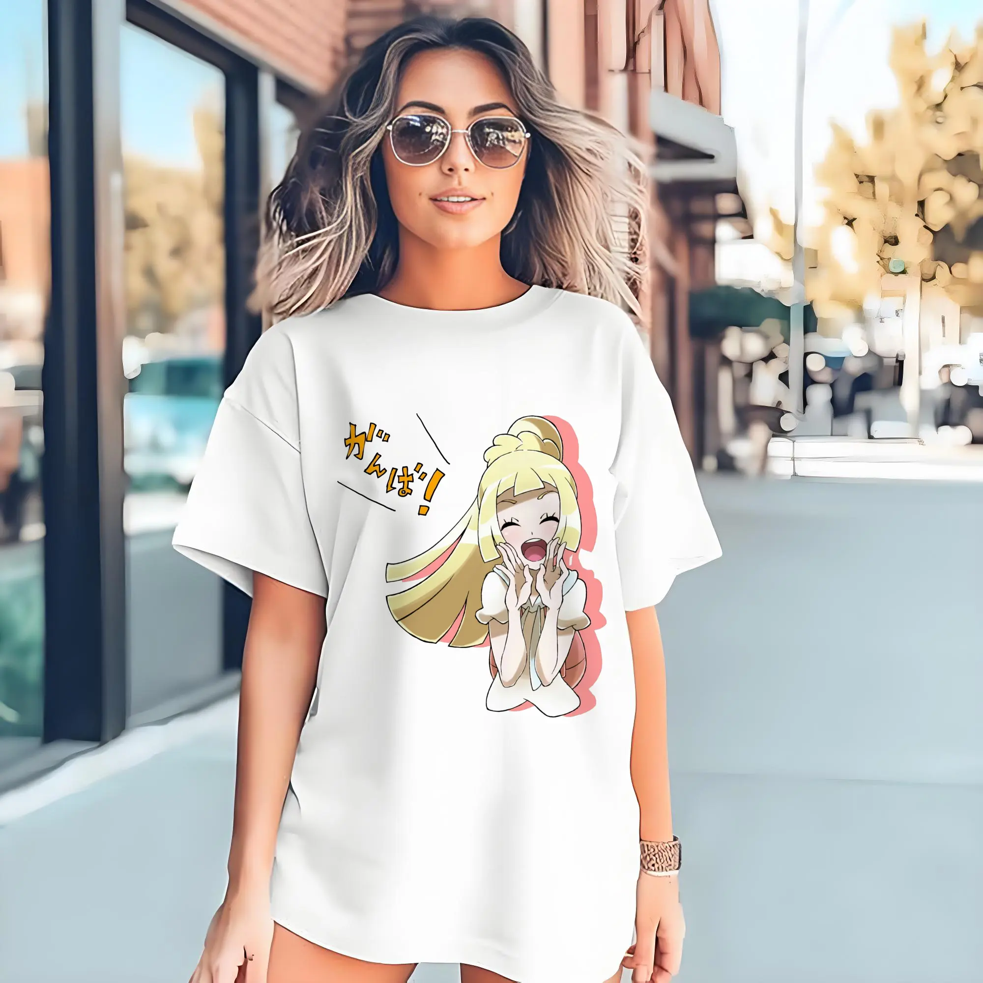 Lillie Pokemon graphic tee