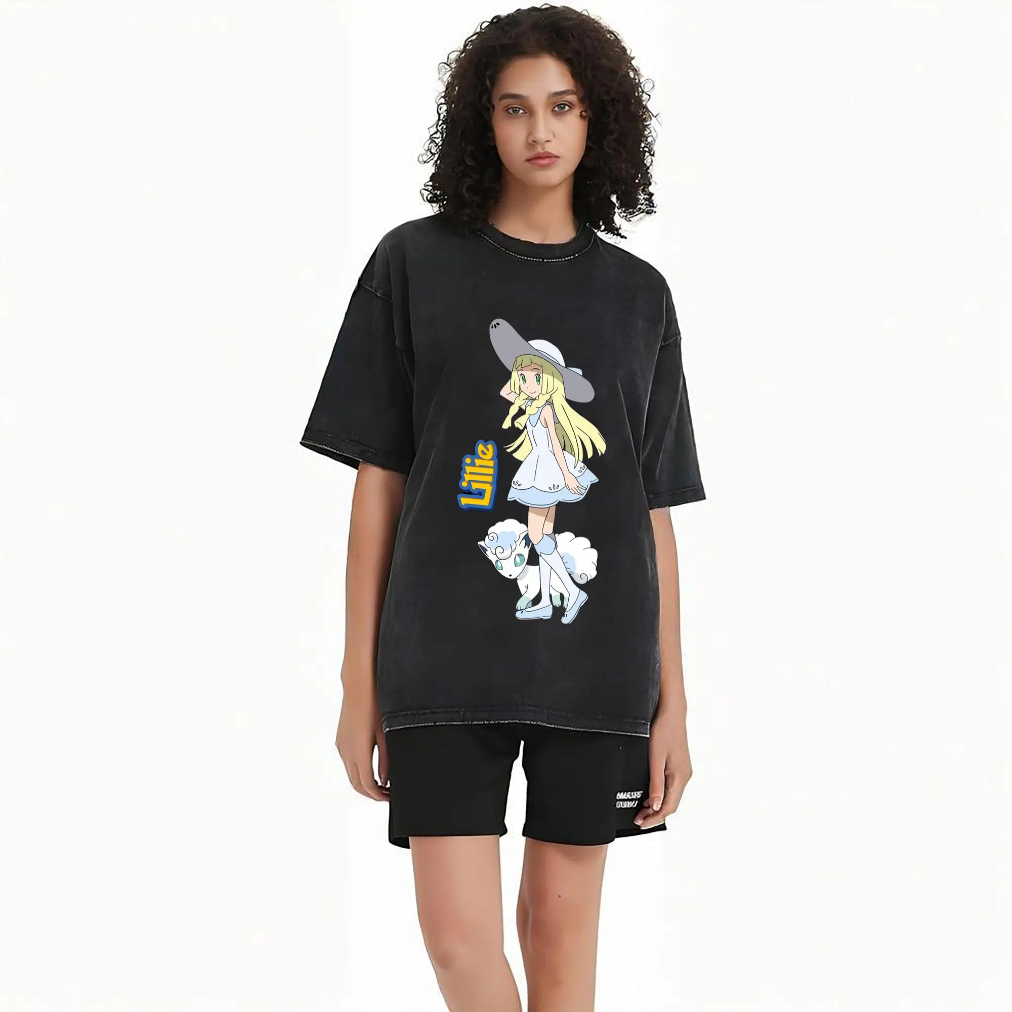 Lillie Pokemon graphic t-shirt