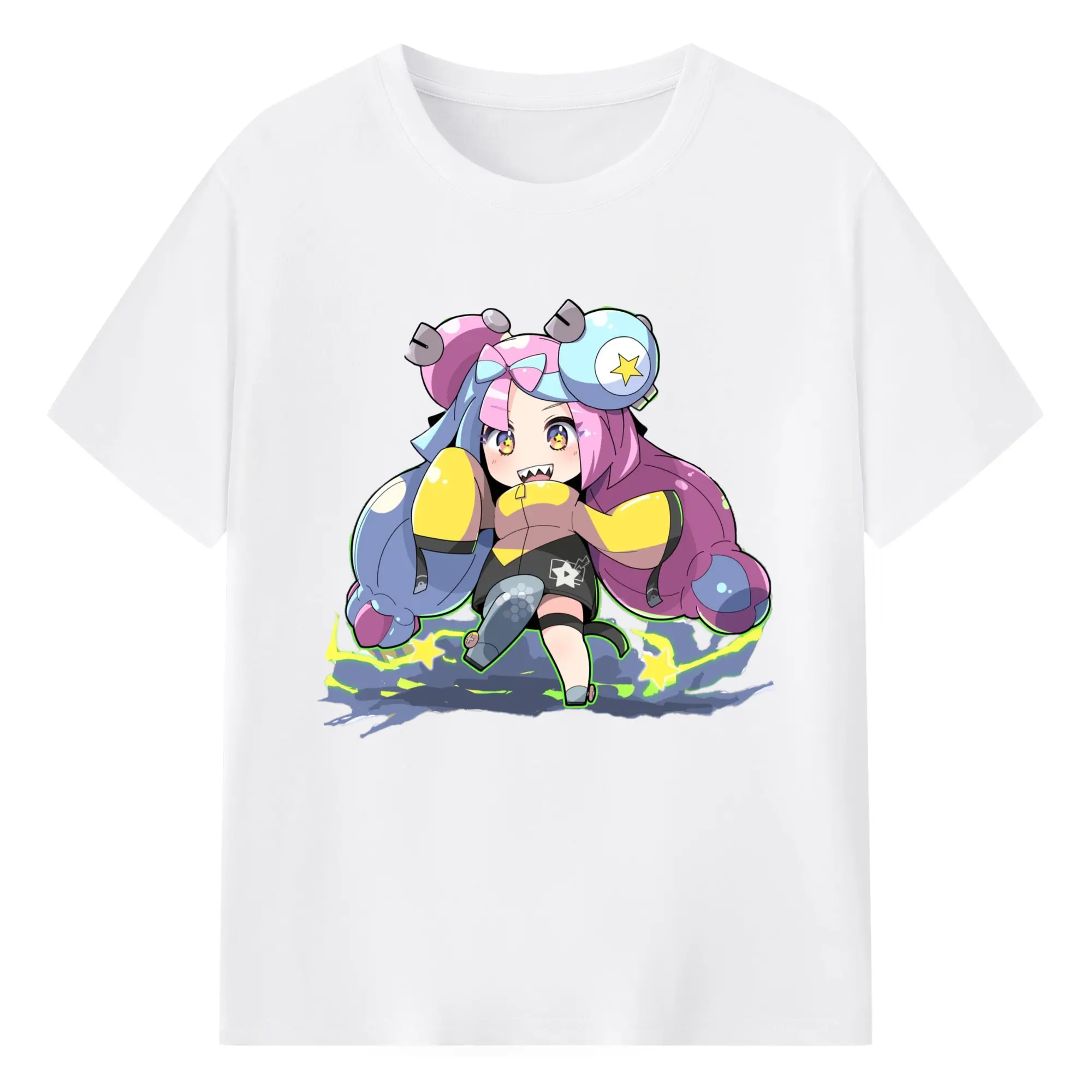 Pokemon Iono shirt - 180g Cotton T-Shirt With Front Heat Transfer Print – Soft, Lightweight, Fitted Design – Comfortable Casual Wear For Sports & Everyday Use