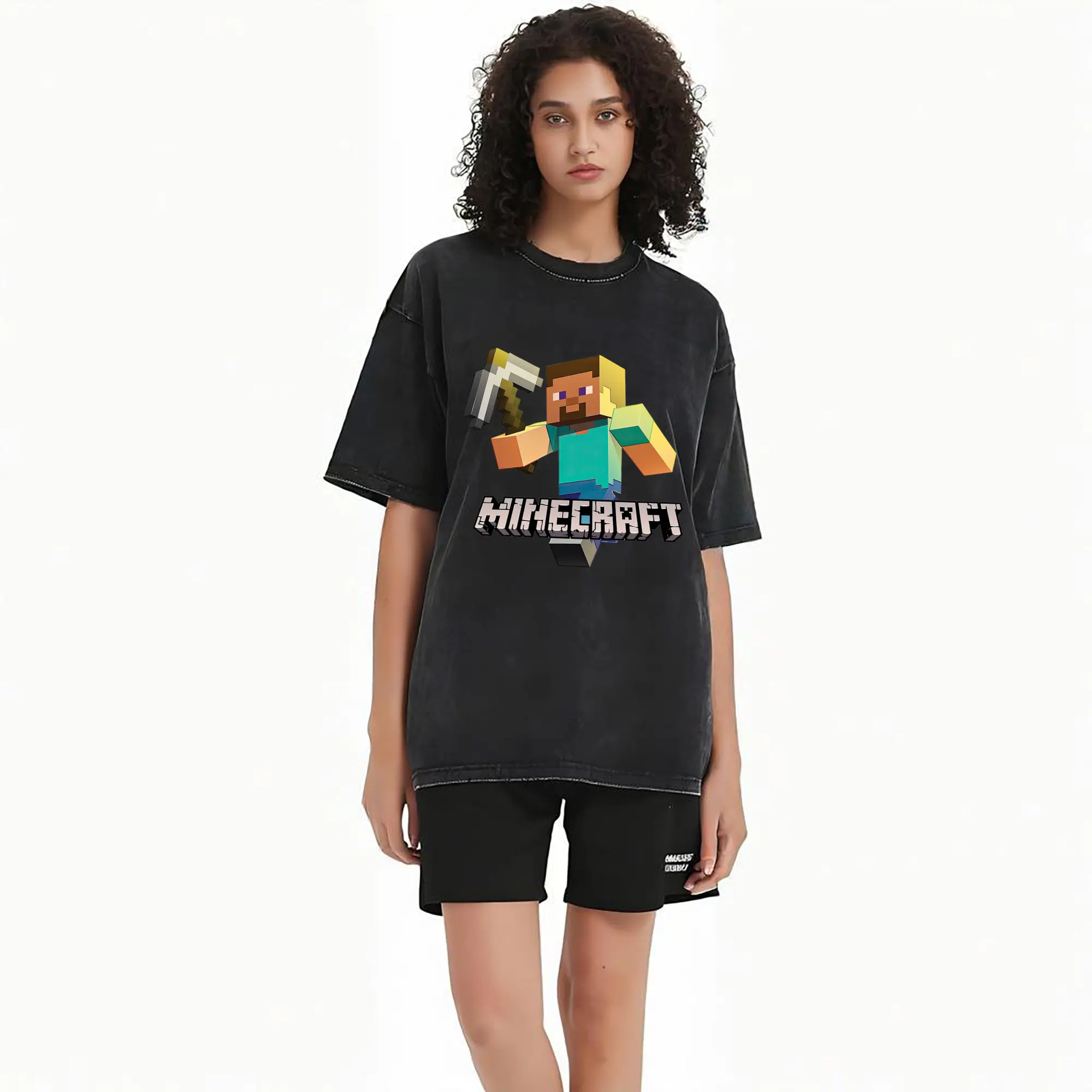 minecraft steve graphic classic shirt