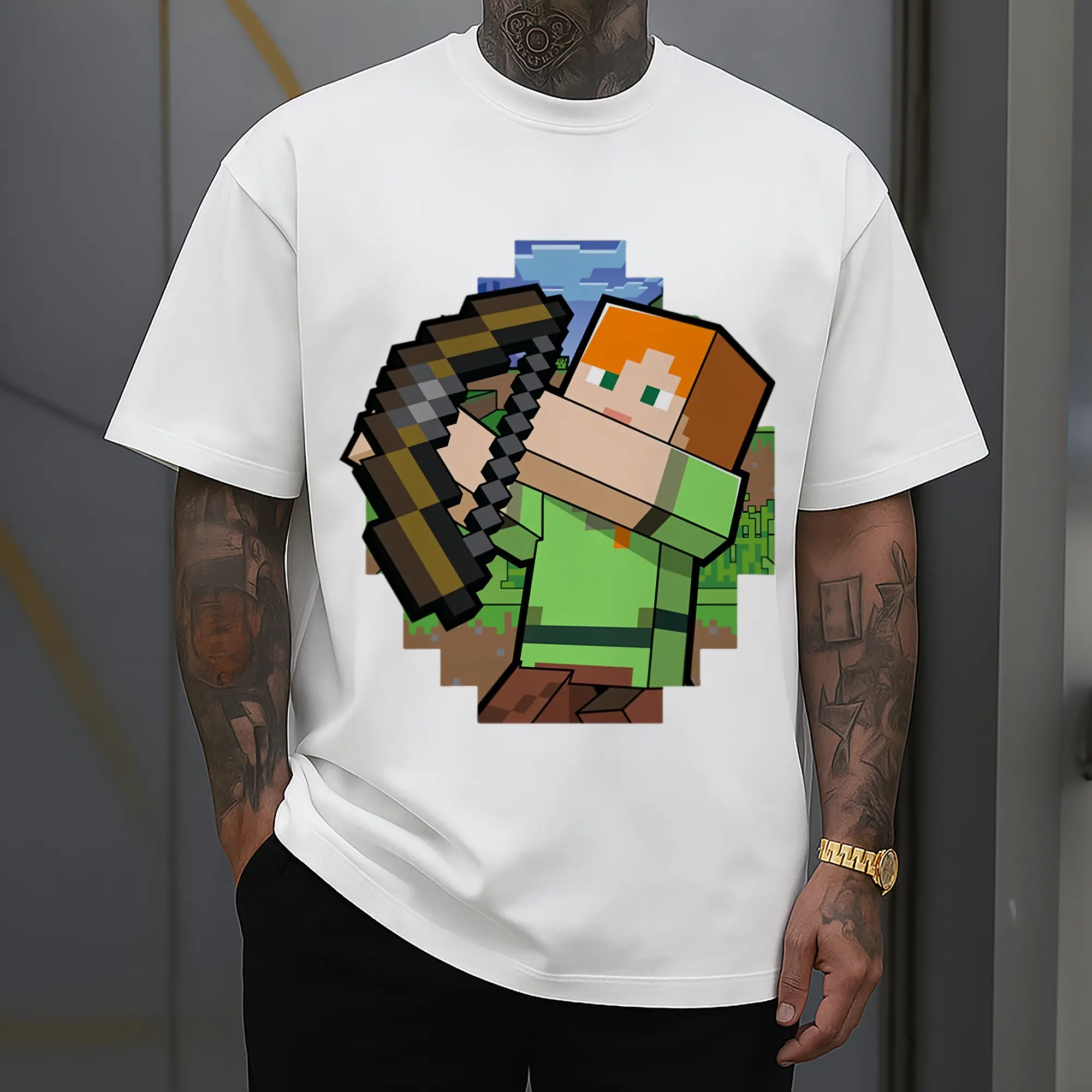 minecraft alex graphic classic t shirt