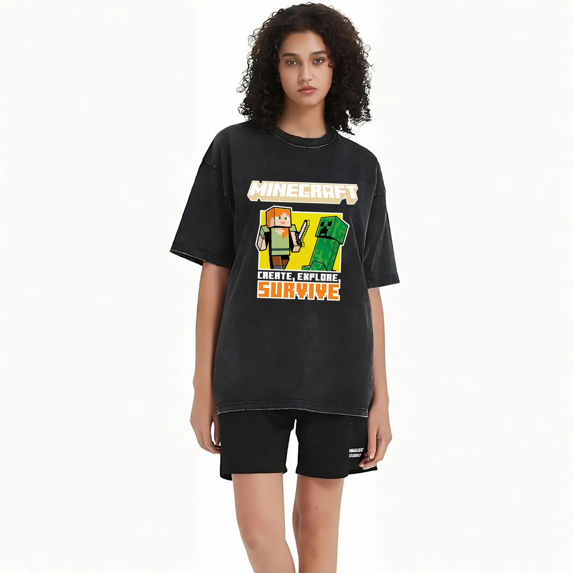 men's minecraft alex tee