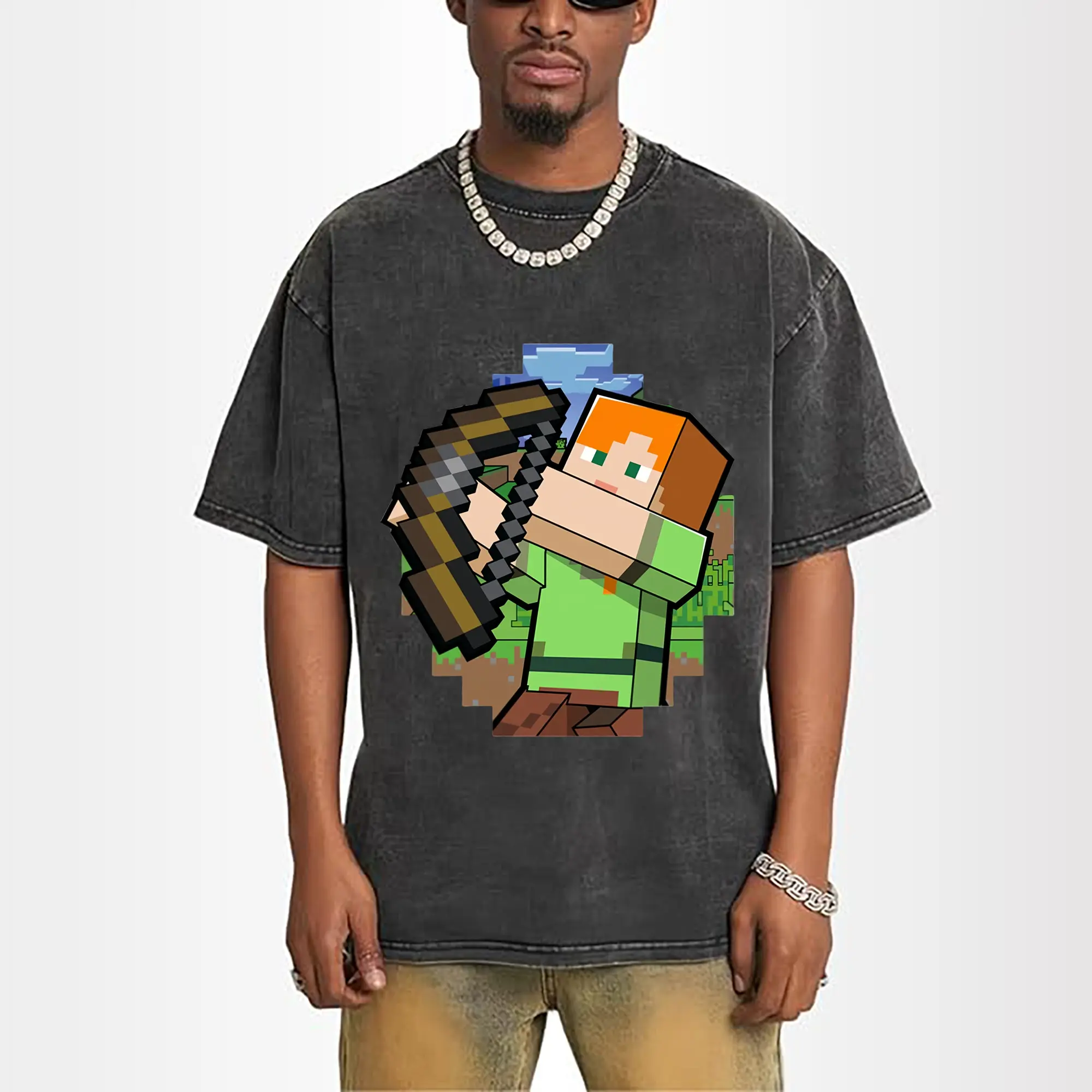 minecraft alex graphic classic t shirt