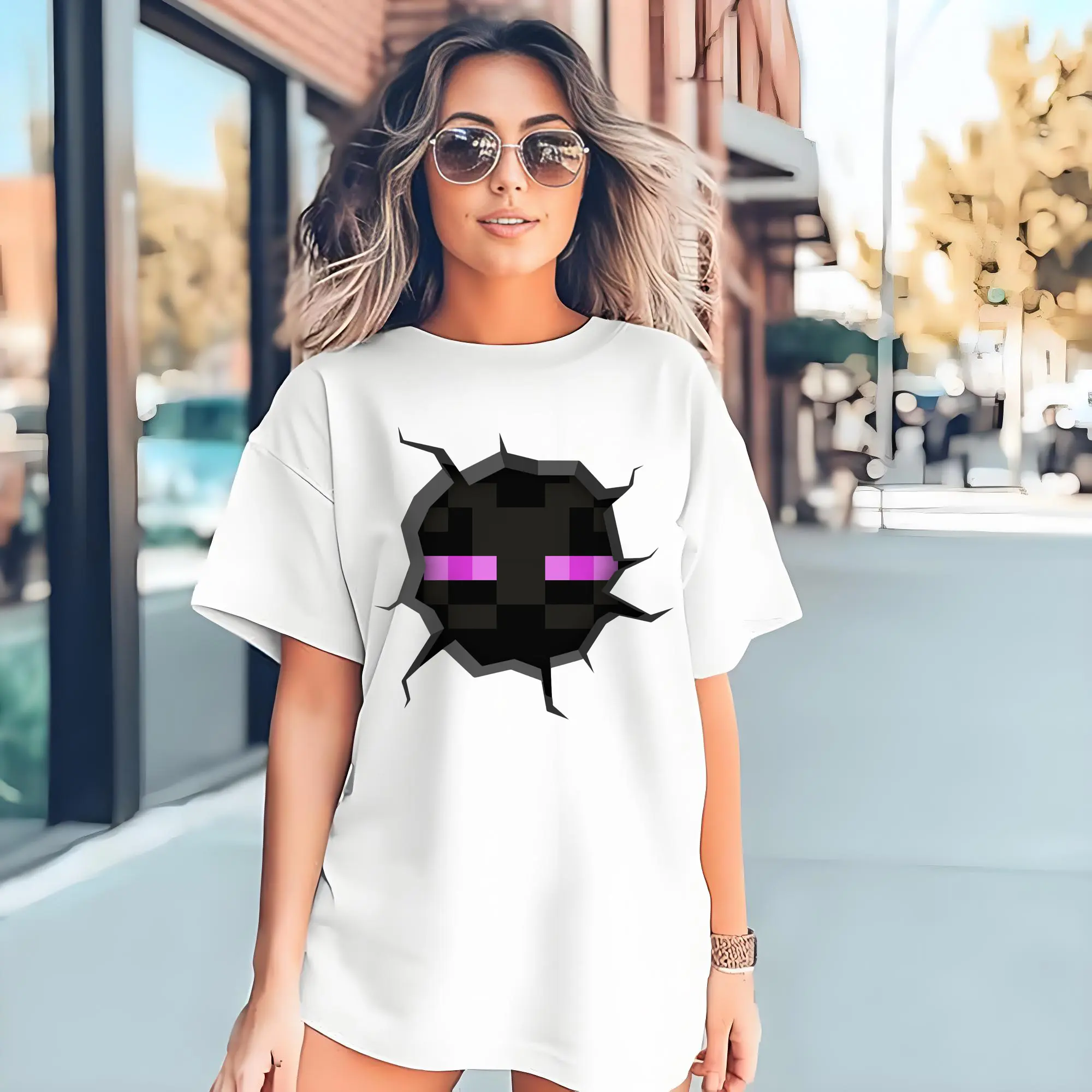 minecraft enderman face shirt