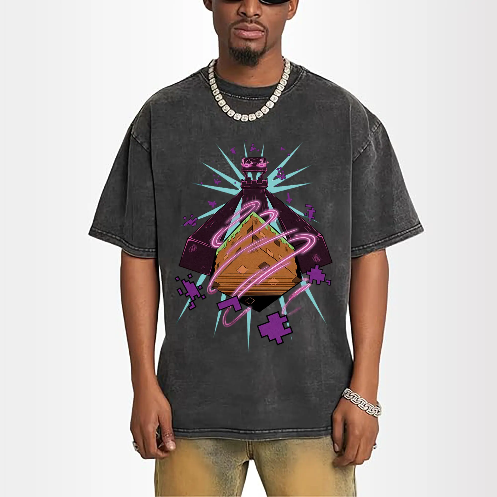 minecraft Enderman cartoon tee