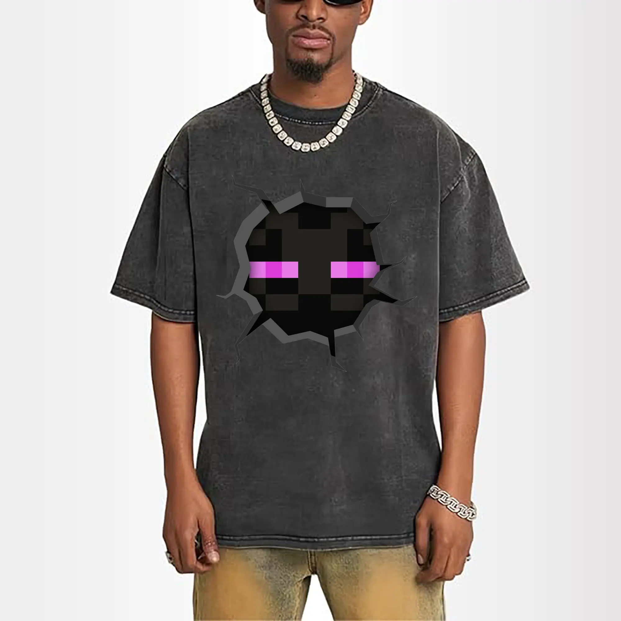 minecraft enderman face shirt