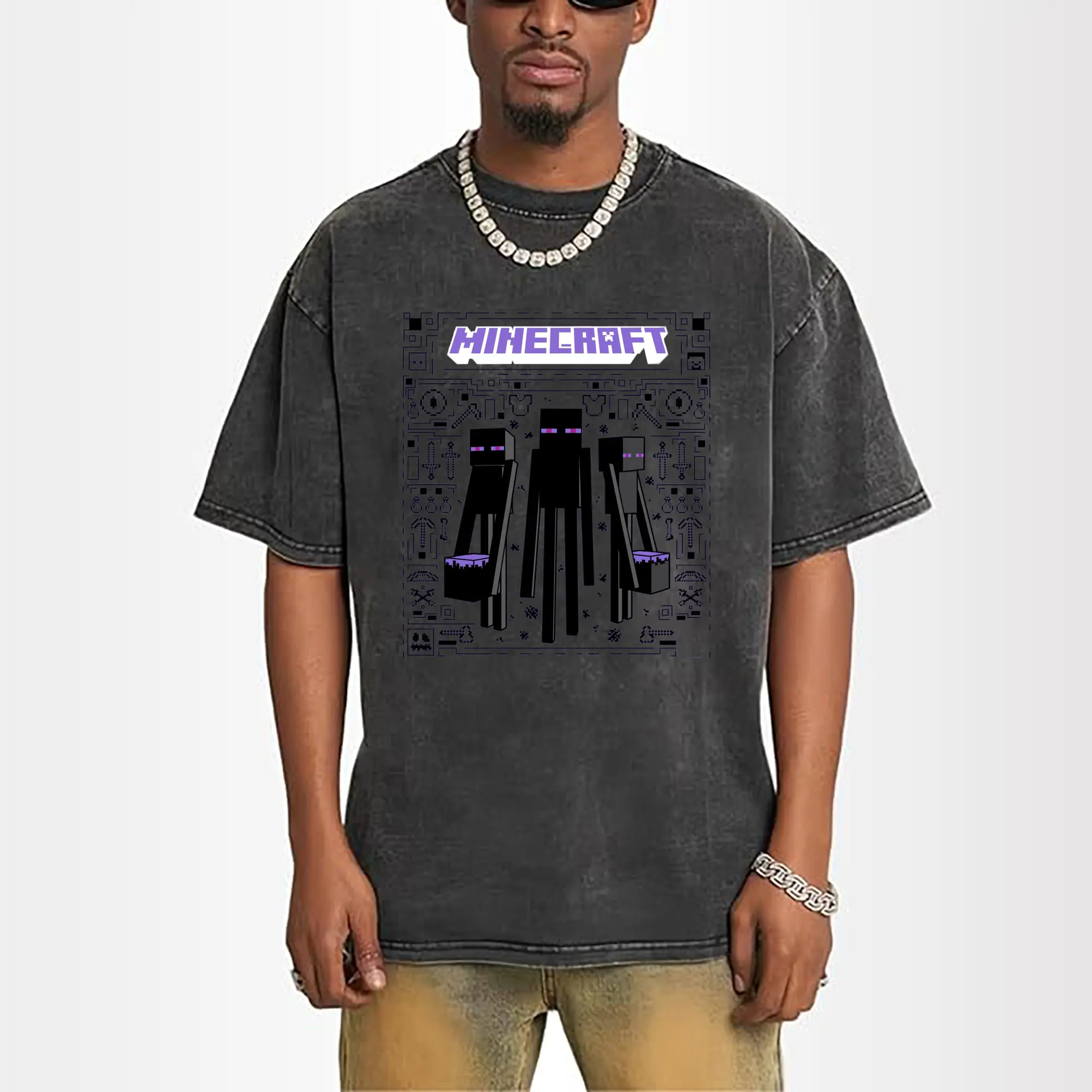 minecraft enderman graphic shirt​