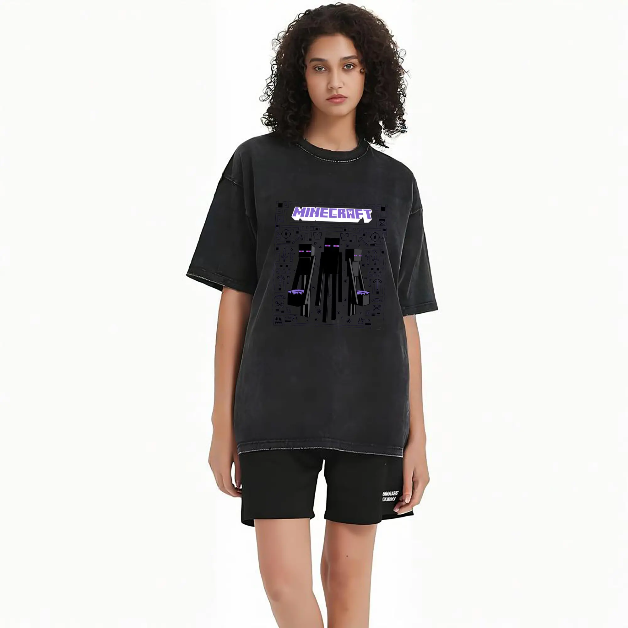 minecraft enderman graphic shirt​