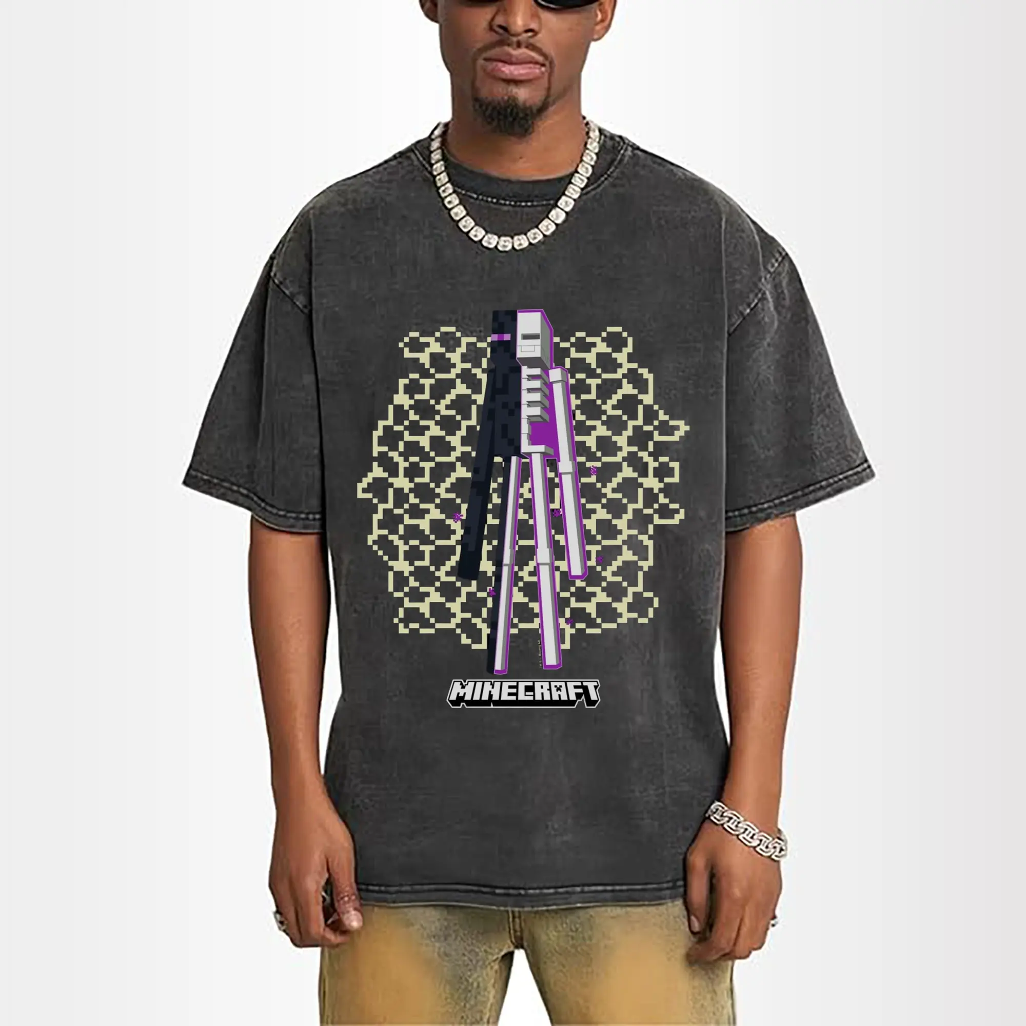 minecraft enderman graphic t-shirt