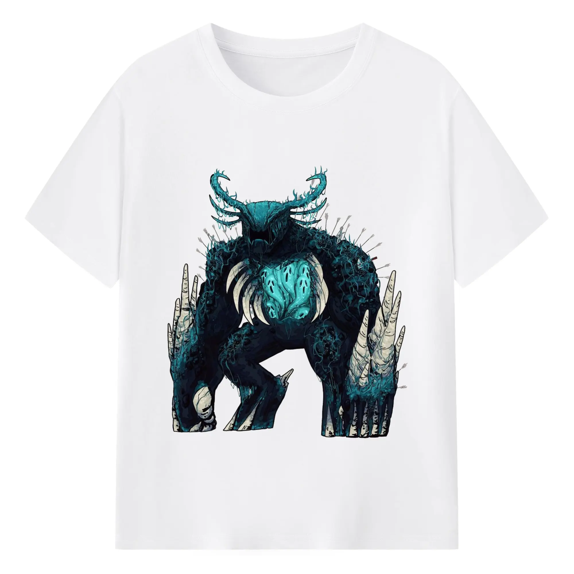 Warden Minecraft art T-Shirt - 180g Cotton T-Shirt With Front Heat Transfer Print – Soft, Lightweight, Fitted Design – Comfortable Casual Wear For Sports & Everyday Use