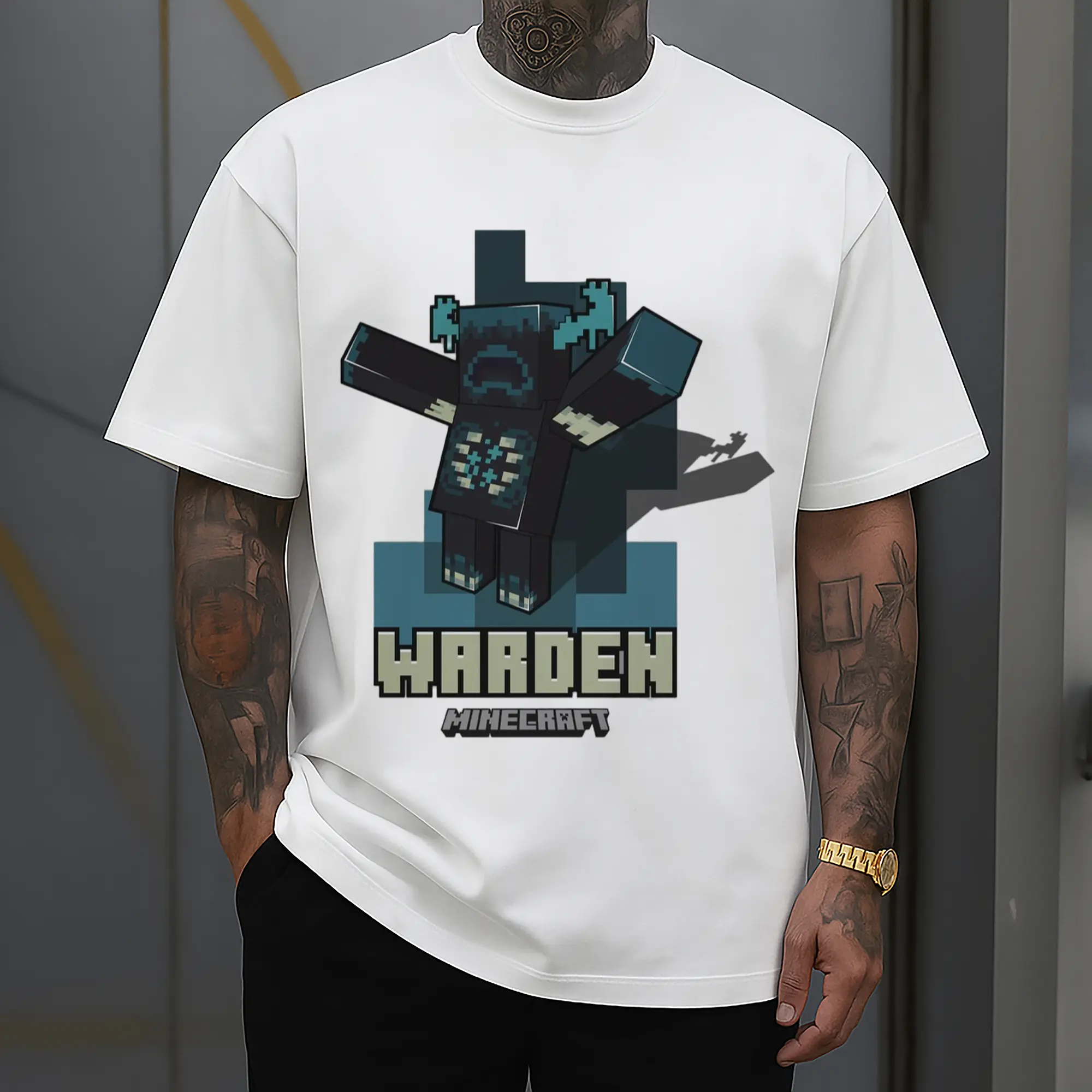 minecraft Warden graphic shirt​