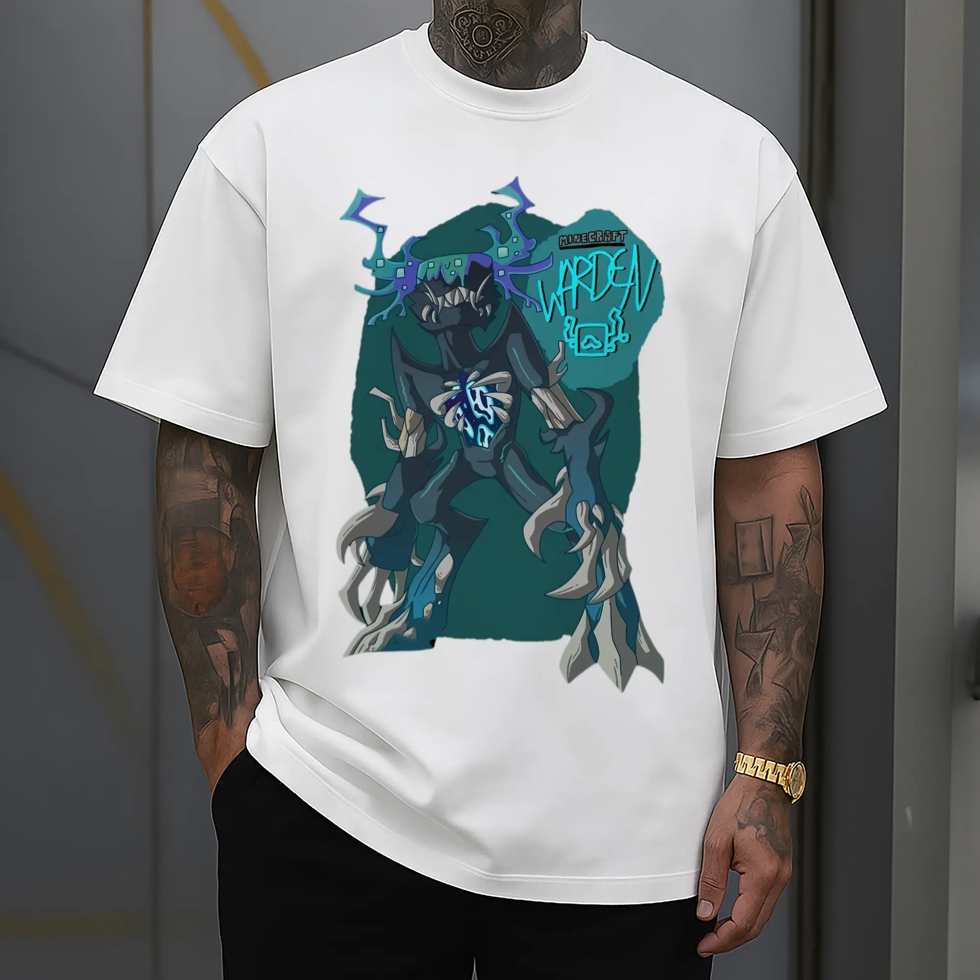 Warden Minecraft art Tee
