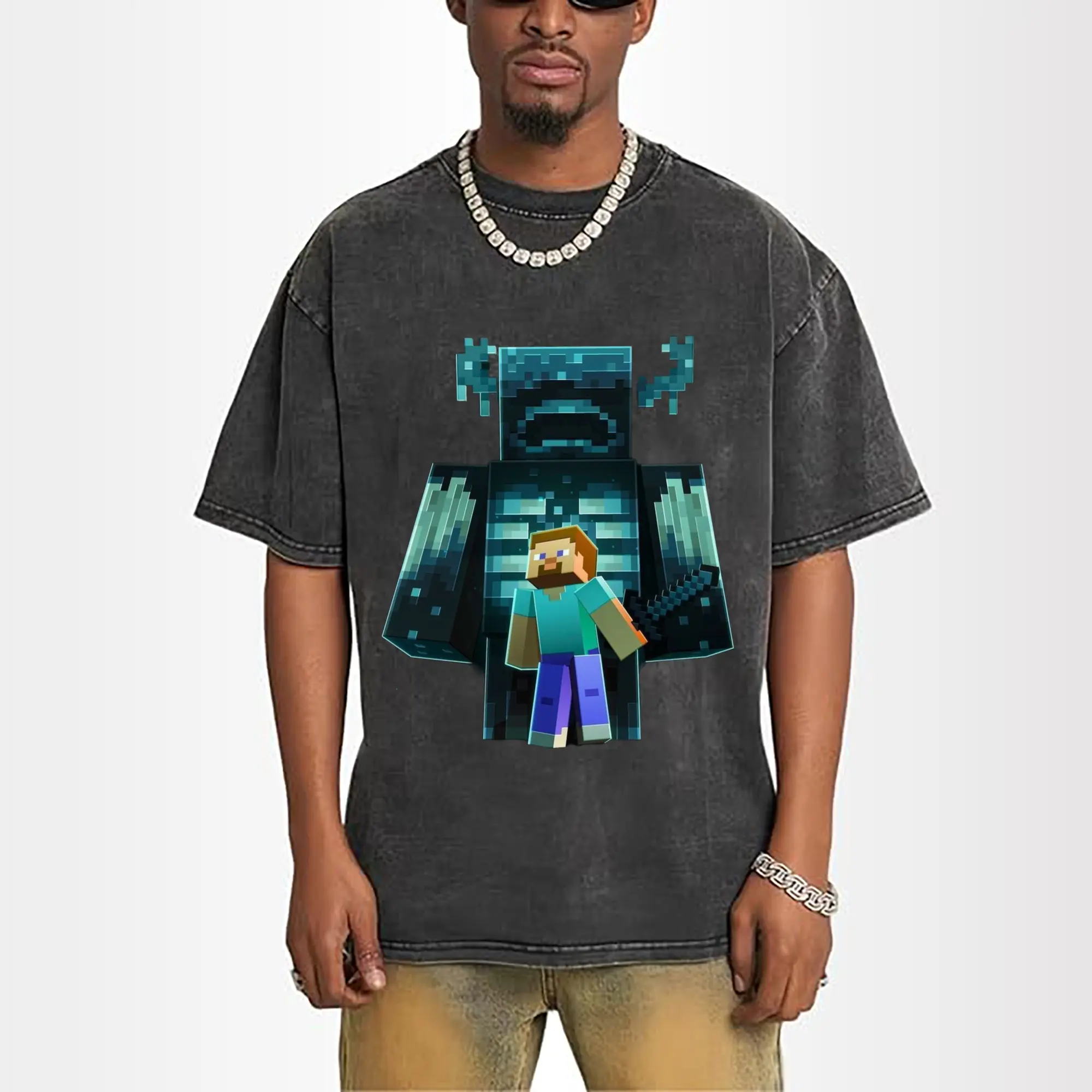 Men's Minecraft Warden Graphic T-Shirt