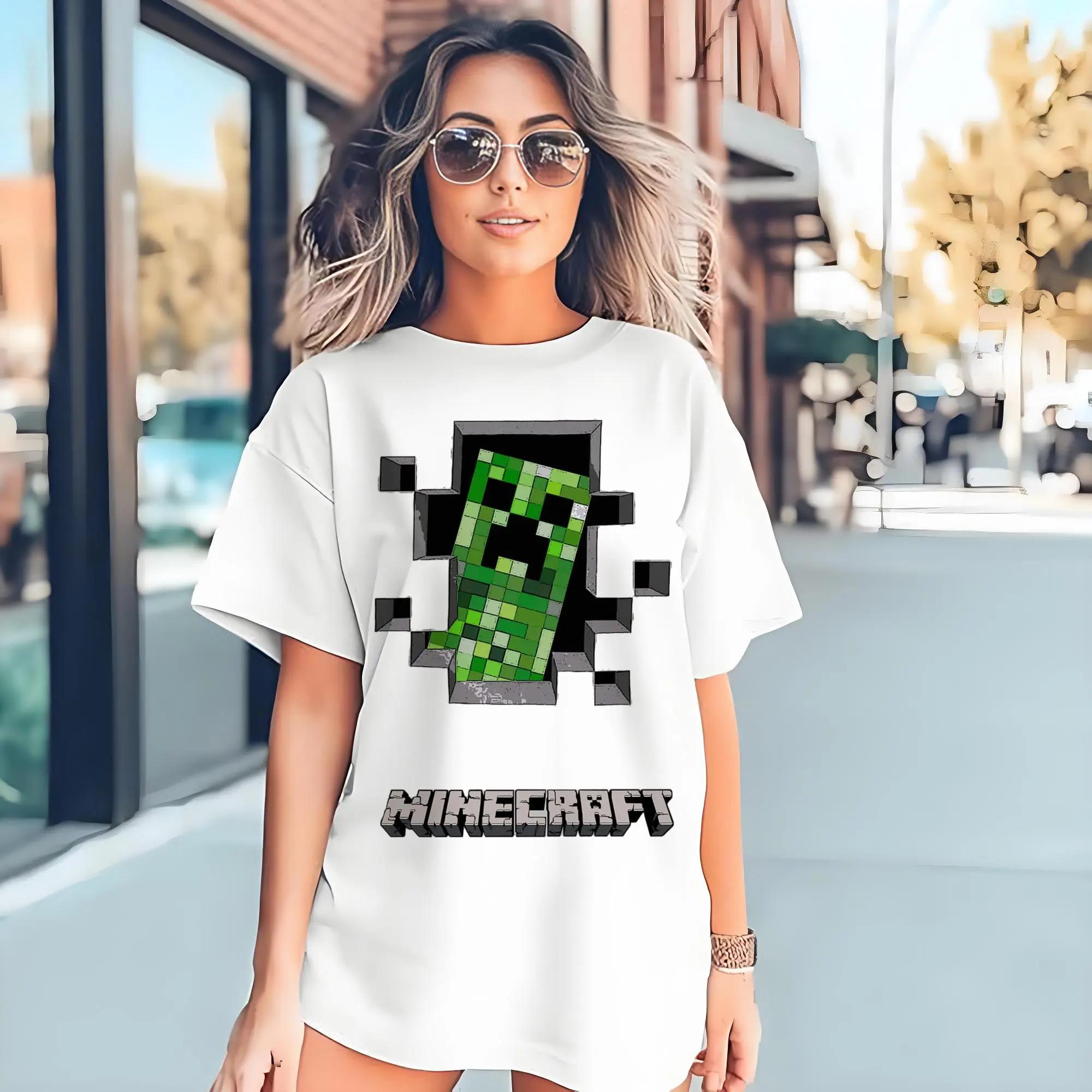 minecraft  creeper t shirt​