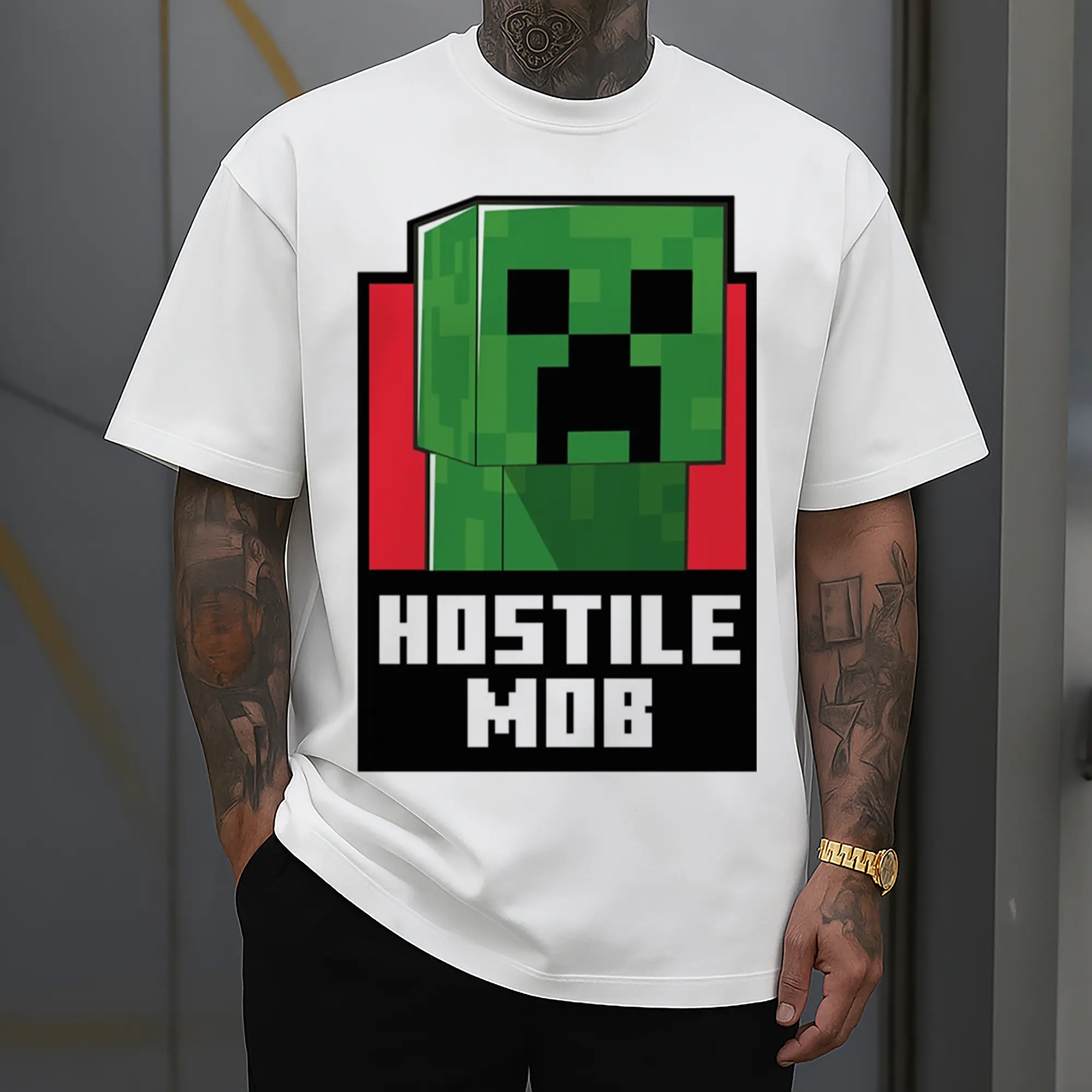 youth minecraft creeper t shirt