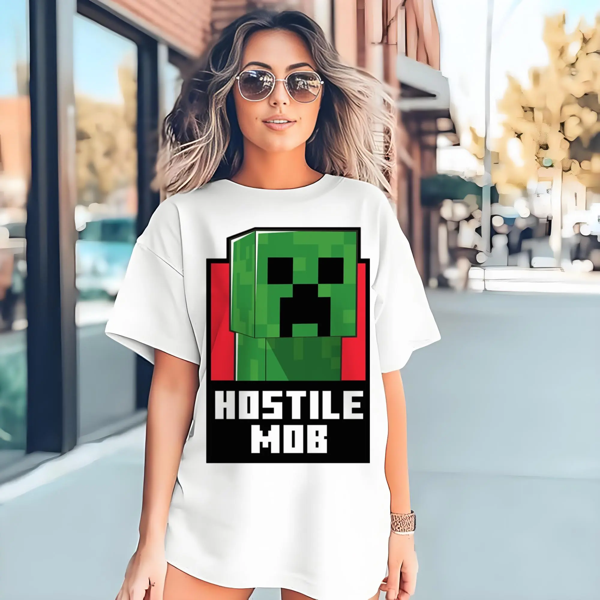 youth minecraft creeper t shirt