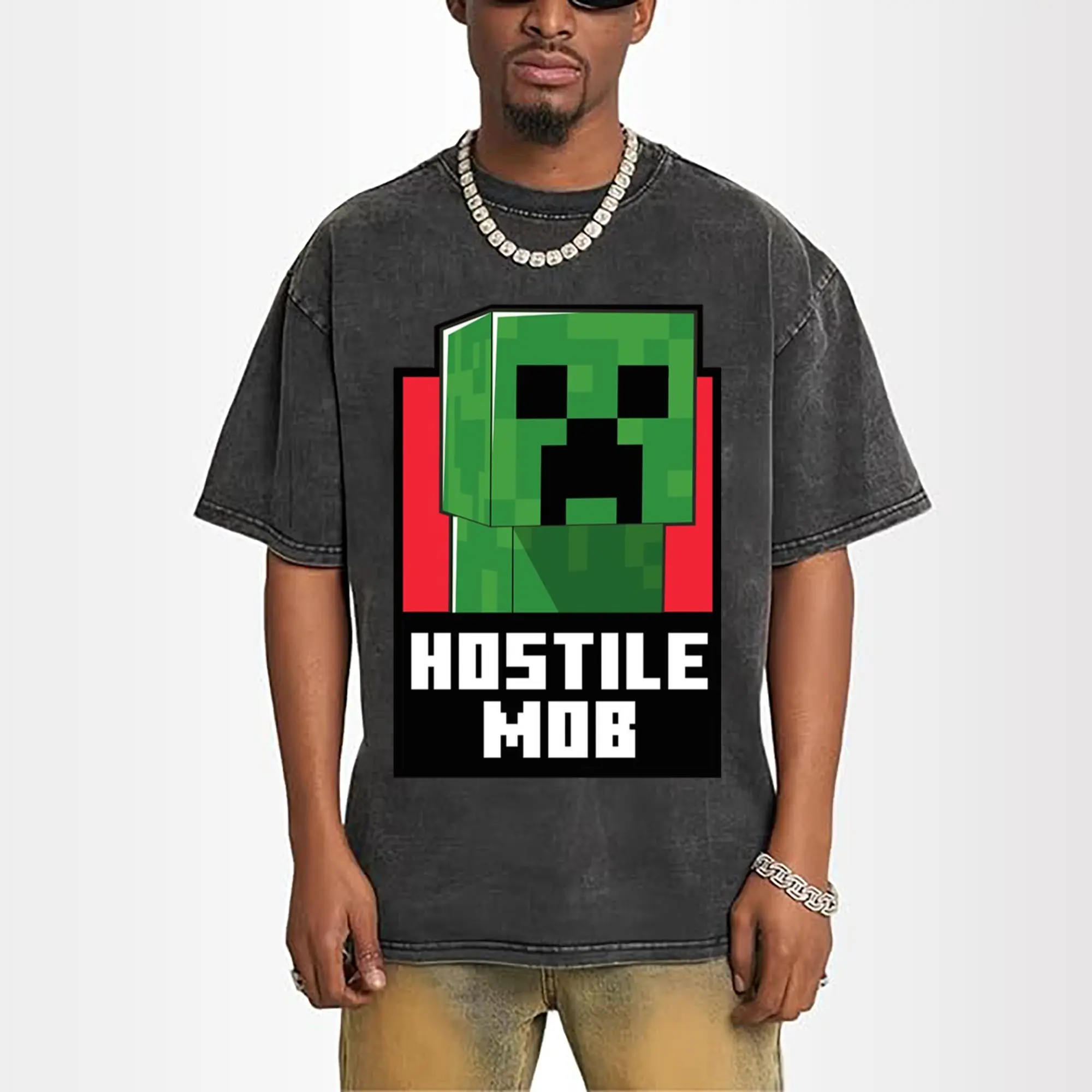 youth minecraft creeper t shirt