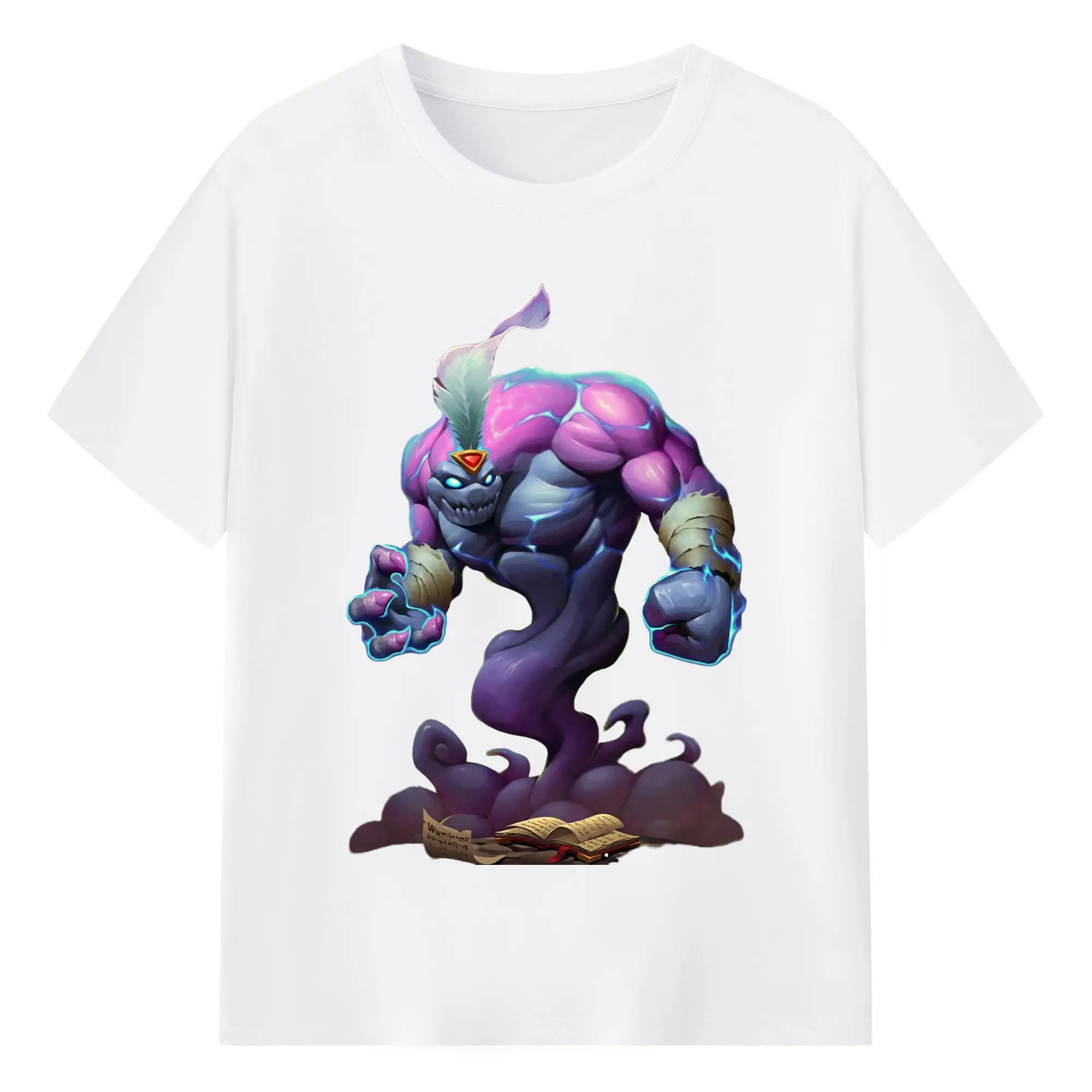 Hearthstone Void t-shirt - 180g Cotton T-Shirt With Front Heat Transfer Print – Soft, Lightweight, Fitted Design – Comfortable Casual Wear For Sports & Everyday Use