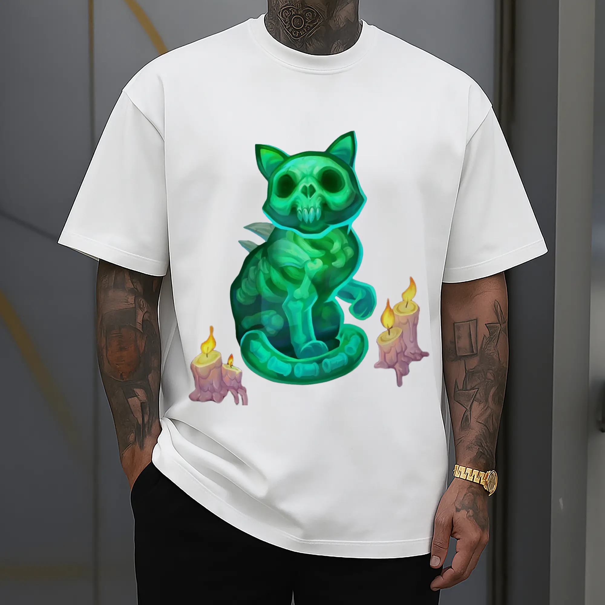 hearthstone cat graphic tee
