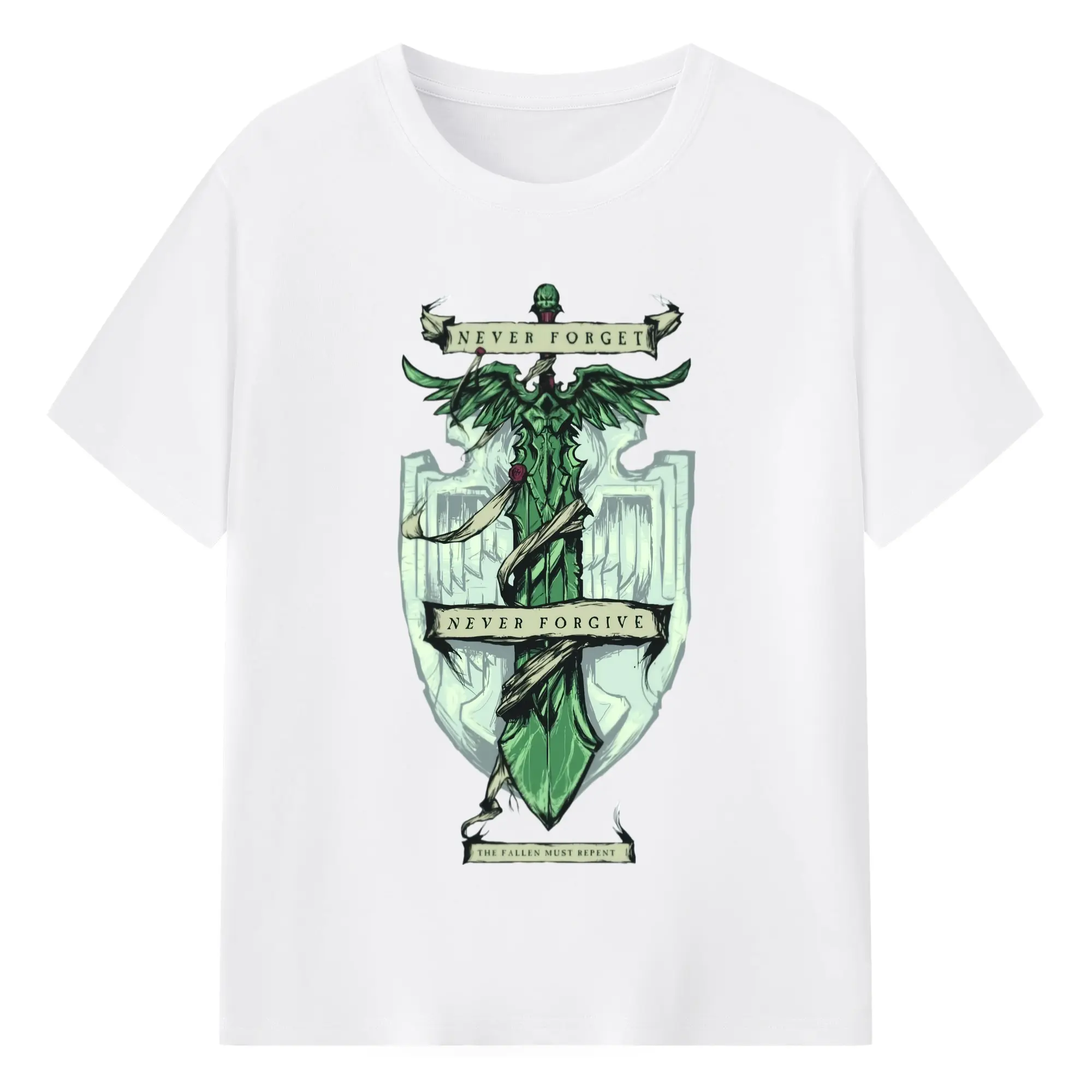 Vintage warhammer 40k icon shirt - 180g Cotton T-Shirt With Front Heat Transfer Print – Soft, Lightweight, Fitted Design – Comfortable Casual Wear For Sports & Everyday Use