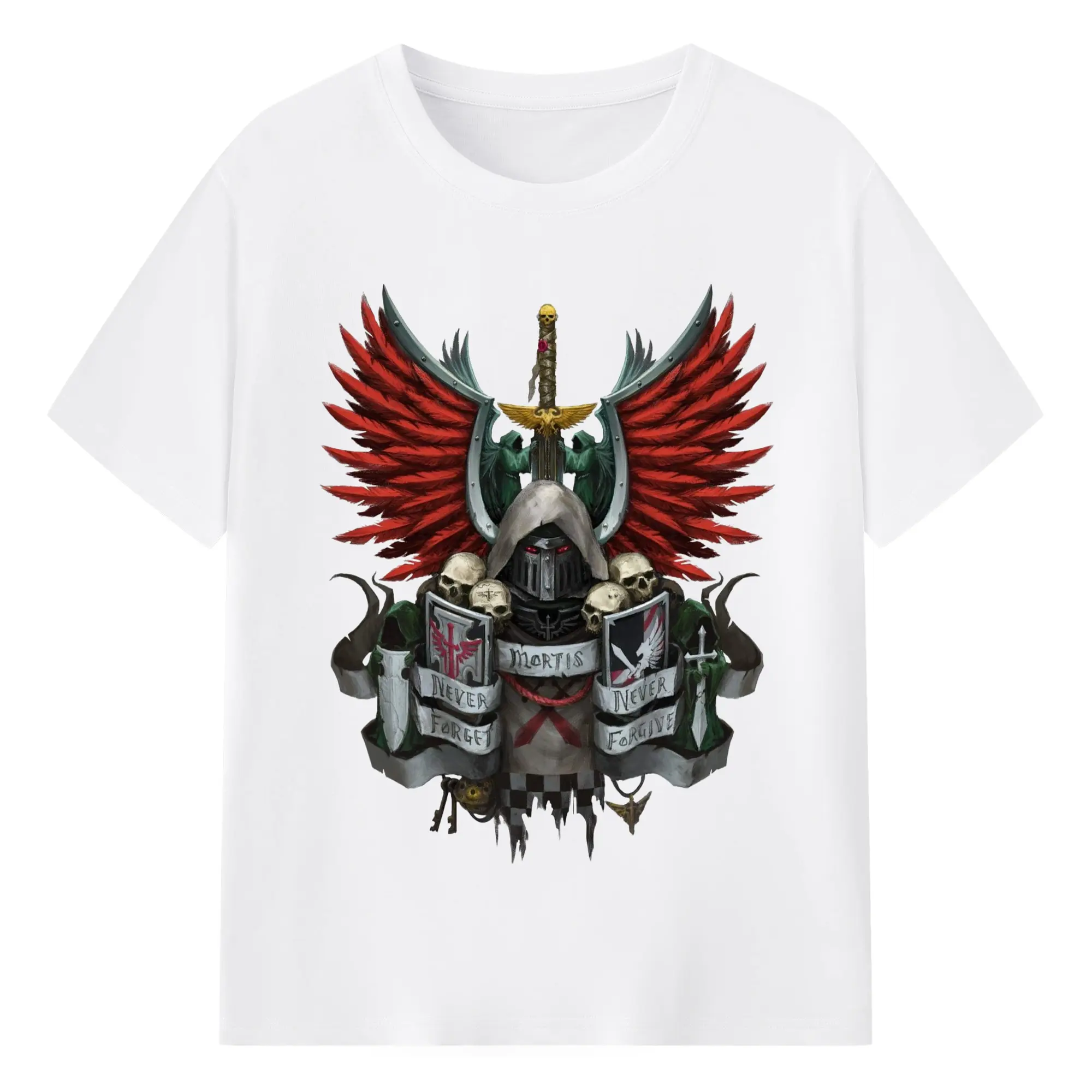Vintage warhammer 40k icon tee - 180g Cotton T-Shirt With Front Heat Transfer Print – Soft, Lightweight, Fitted Design – Comfortable Casual Wear For Sports & Everyday Use