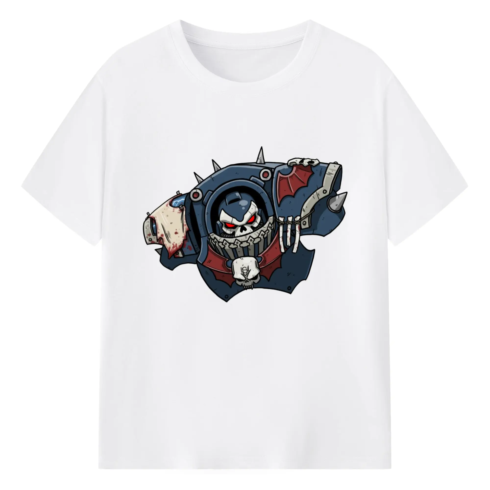Warhammer 40k night loard t-shirt - 180g Cotton T-Shirt With Front Heat Transfer Print – Soft, Lightweight, Fitted Design – Comfortable Casual Wear For Sports & Everyday Use