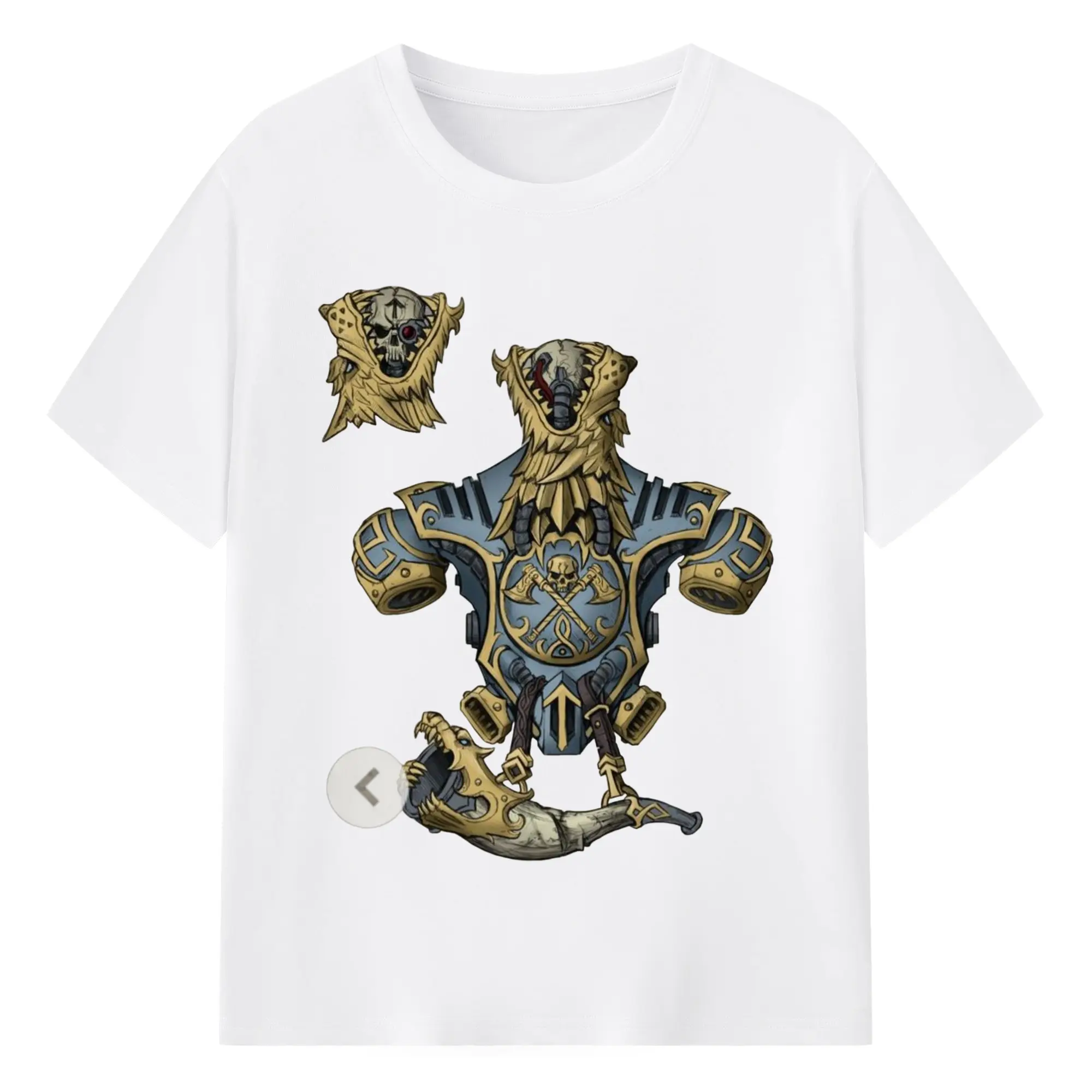 Warhammer 40k Space Wolves graphic tee - 180g Cotton T-Shirt With Front Heat Transfer Print – Soft, Lightweight, Fitted Design – Comfortable Casual Wear For Sports & Everyday Use