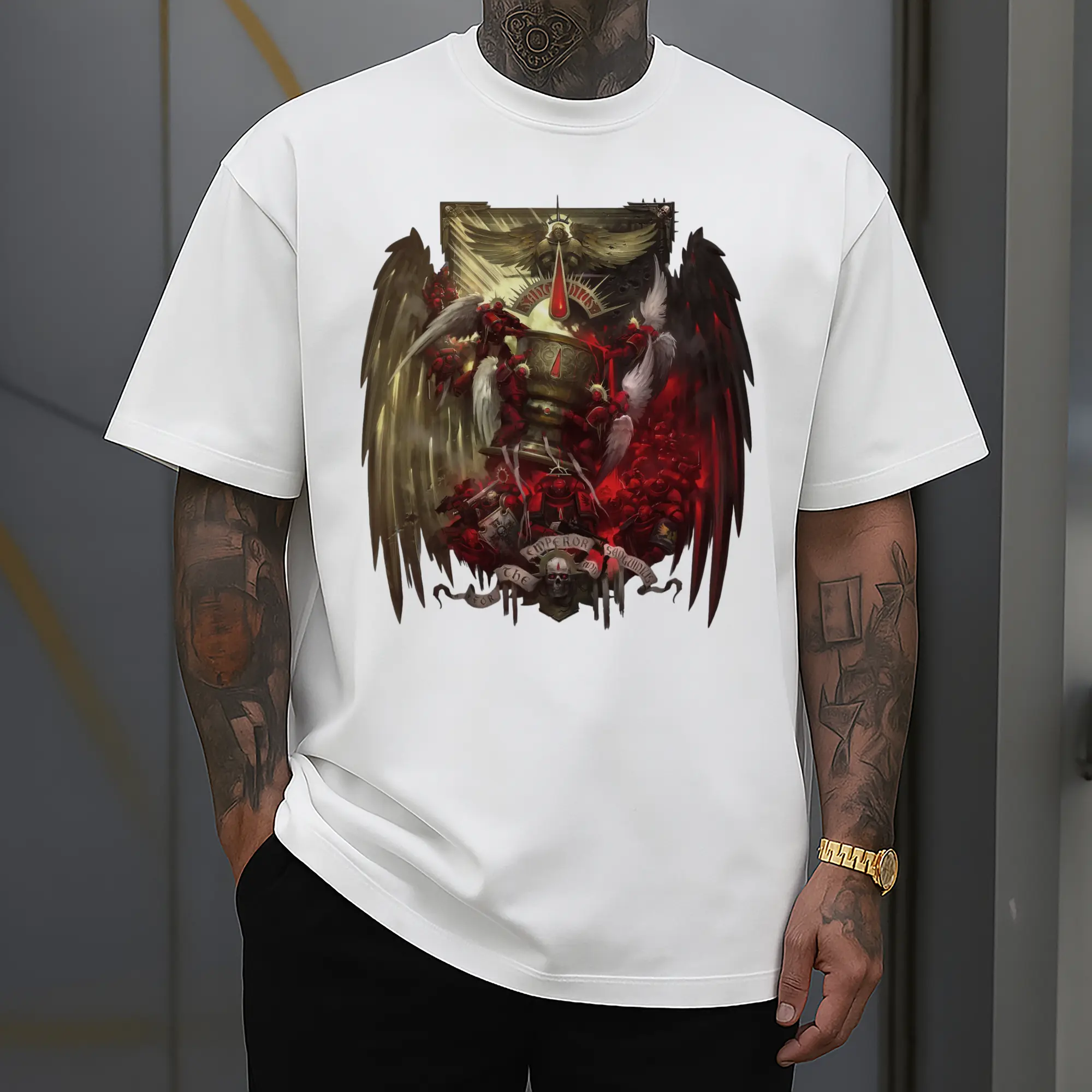 men's warhammer 40k blood angles t-shirt