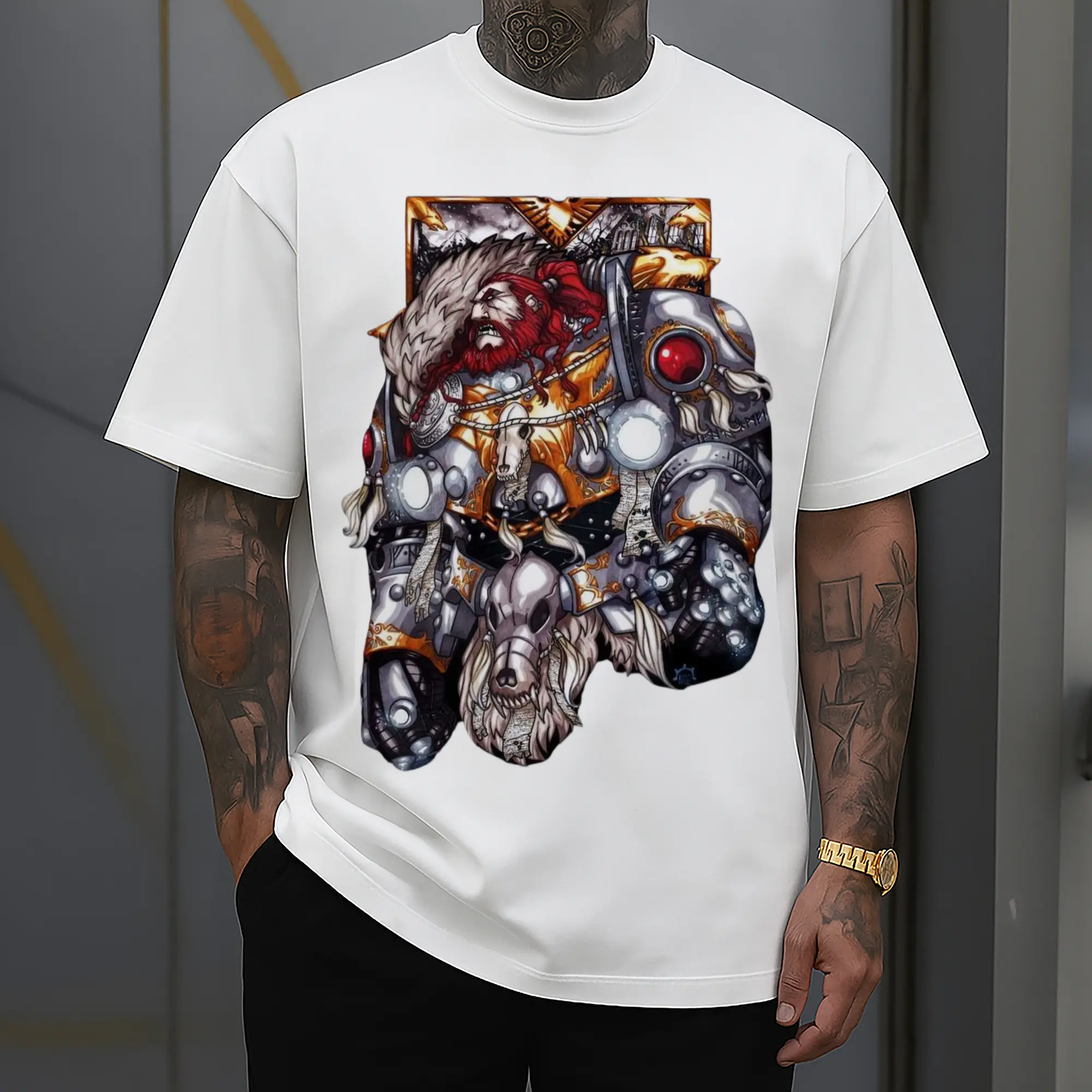 men's warhammer 40k Space Wolves tee